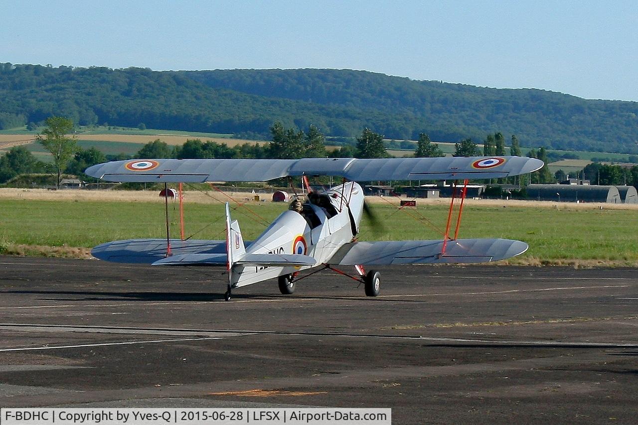 F-BDHC, Stampe-Vertongen SV-4A C/N 1125, Stampe SV-4A, Taxiing to holding point rwy 29, Luxeuil-St Sauveur Air Base 116 (LFSX) Open day 2015