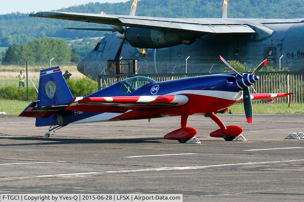 F-TGCI, Extra EA-330SC C/N 04, Extra 330SC, French Air Force aerobatic team, Static park, Luxeuil-St Sauveur Air Base 116 (LFSX) Open day 2015