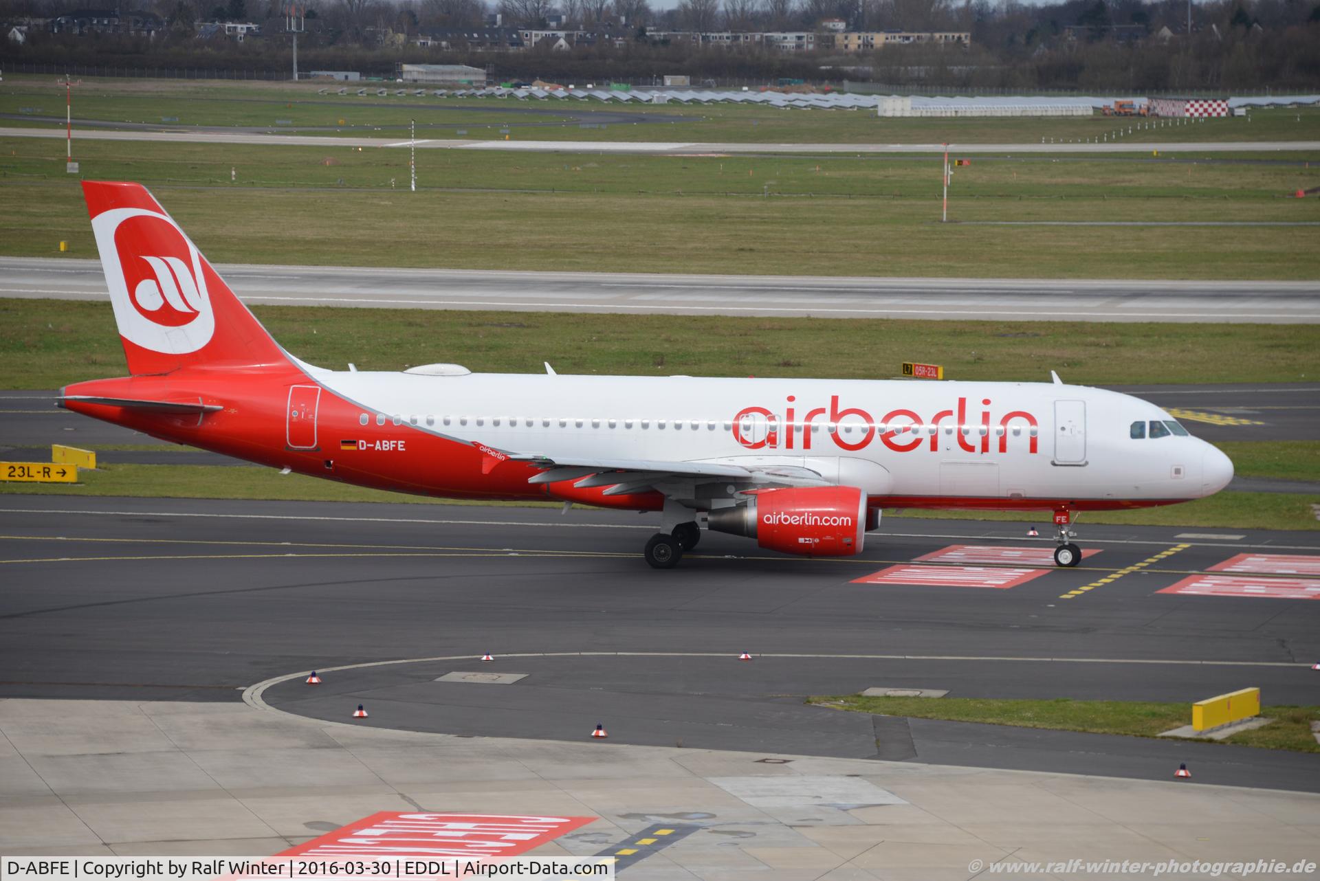 D-ABFE, 2010 Airbus A320-214 C/N 4269, Airbus A320-214 - AB  BER Air Berlin - 4269 - D-ABFE - 30.03.2016 - DUS