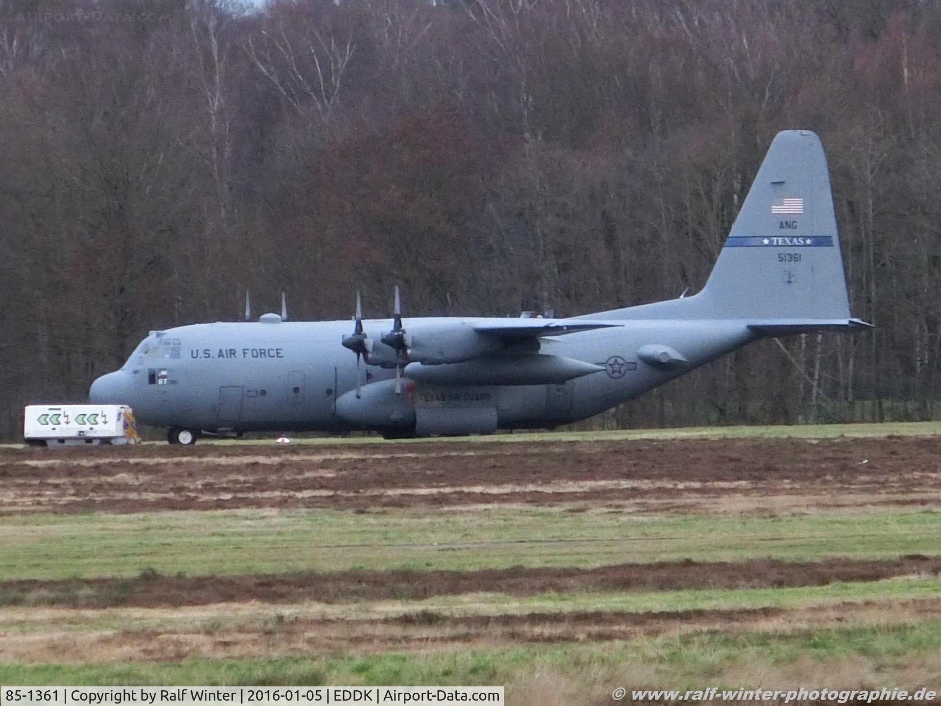 85-1361, 1985 Lockheed C-130H Hercules C/N 382-5071, Lockheed C-130H-LM - USAF US Air Force ANG - 382-5071 - 85-1361 - 05.01.2016 - CGN