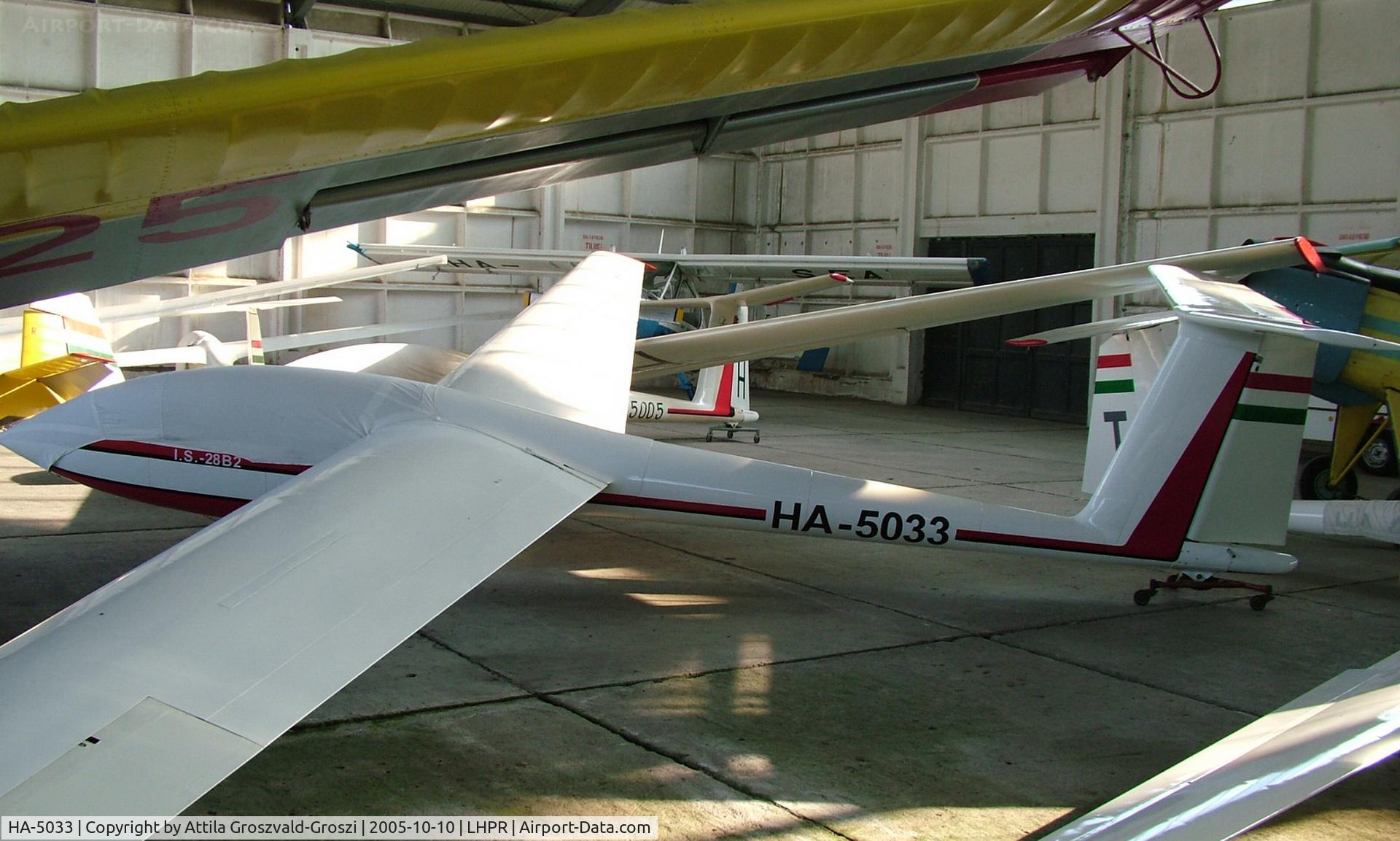 HA-5033, 1981 ICA-Brasov IS-28B2 C/N 346, Györ-Pér Airport, Hungary