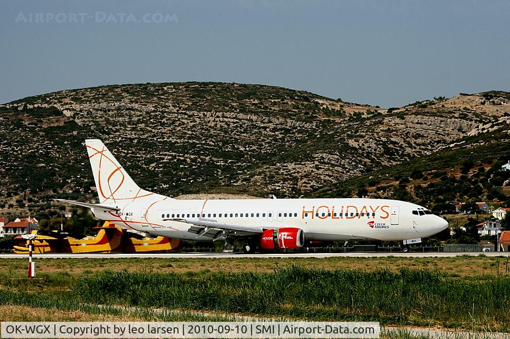 OK-WGX, 1991 Boeing 737-436 C/N 25349, Samos SMI 10.9.2010
