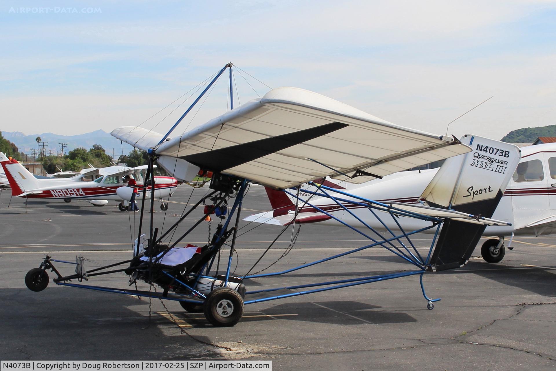 N4073B, 2000 Quicksilver Sport II C/N 841, 2000 Stanton Quicksilver SPORT II, Rotax 503, Experimental ultralight
