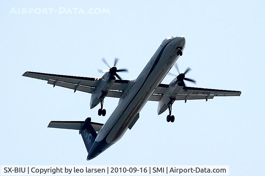 SX-BIU, 2007 De Havilland Canada DHC-8-402Q Dash 8 C/N 4152, Samos 16.9.2010
