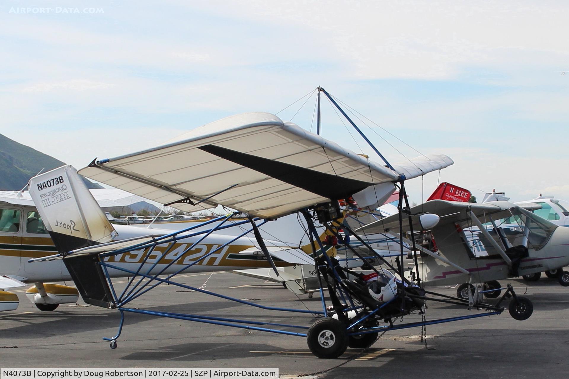 N4073B, 2000 Quicksilver Sport II C/N 841, 2000 Stanton Quicksilver Sport II, Rotax 503