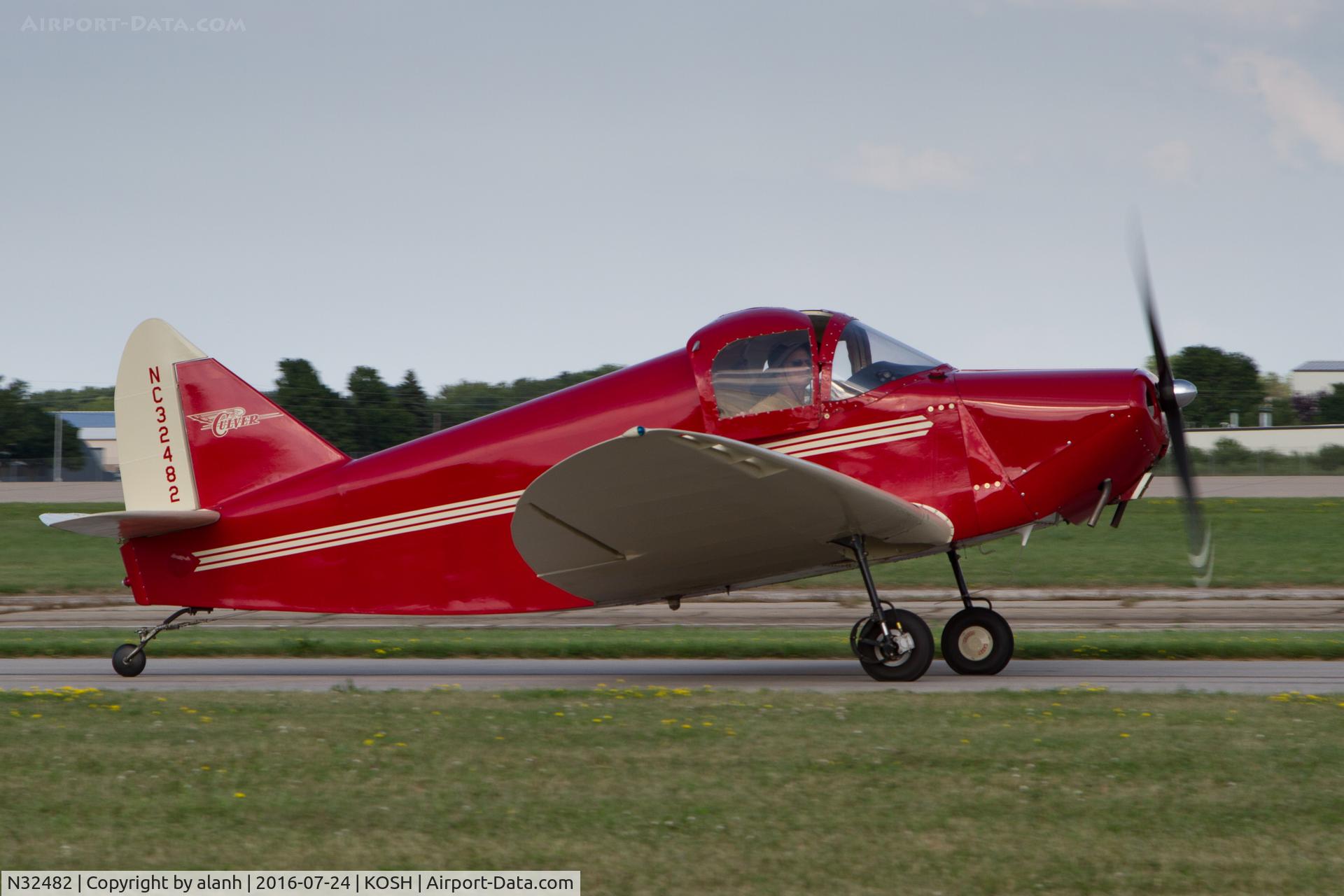 N32482, 1941 Superior Culver LCA C/N 215, Taxying in at AirVenture 2016