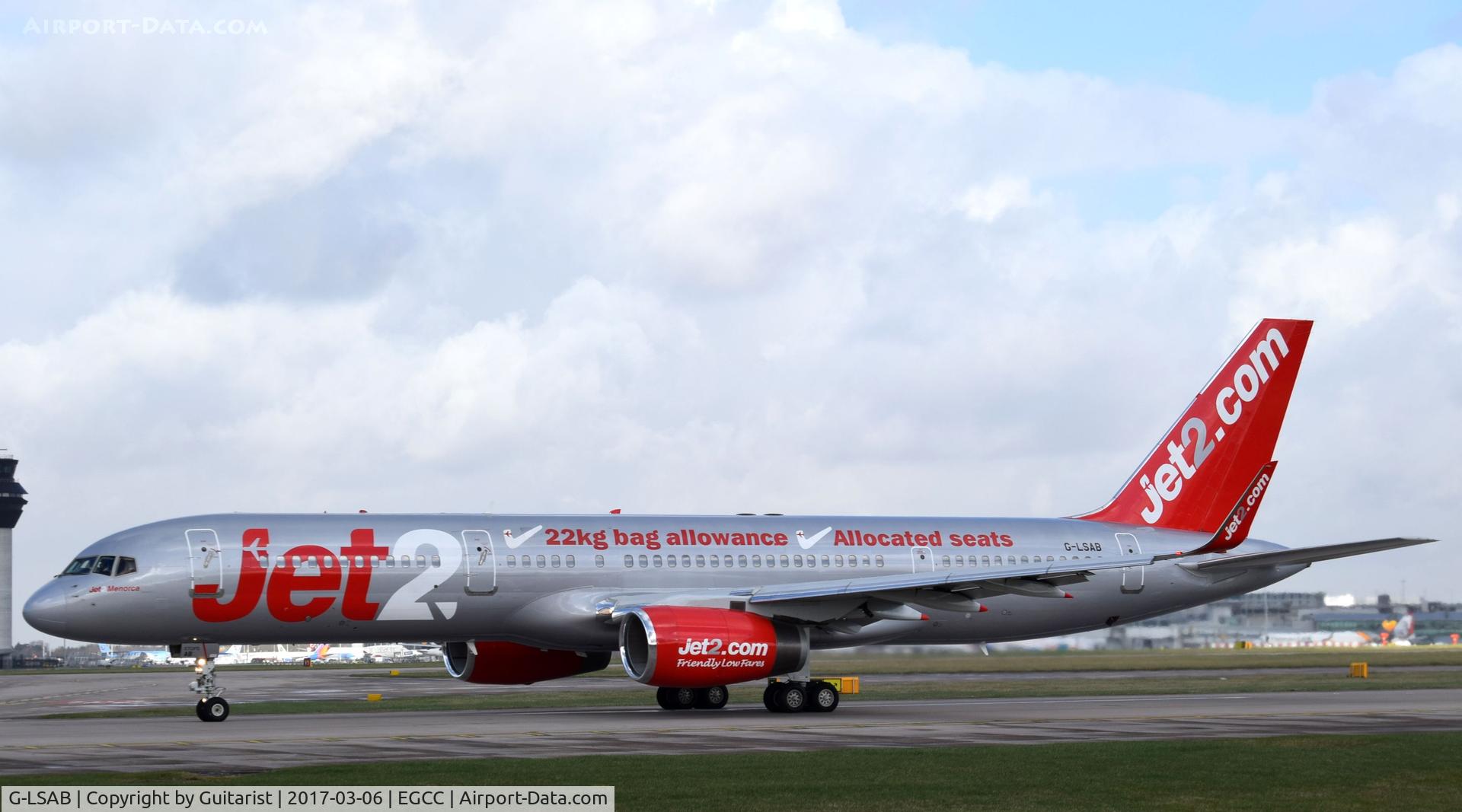 G-LSAB, 1988 Boeing 757-27B C/N 24136, At Manchester