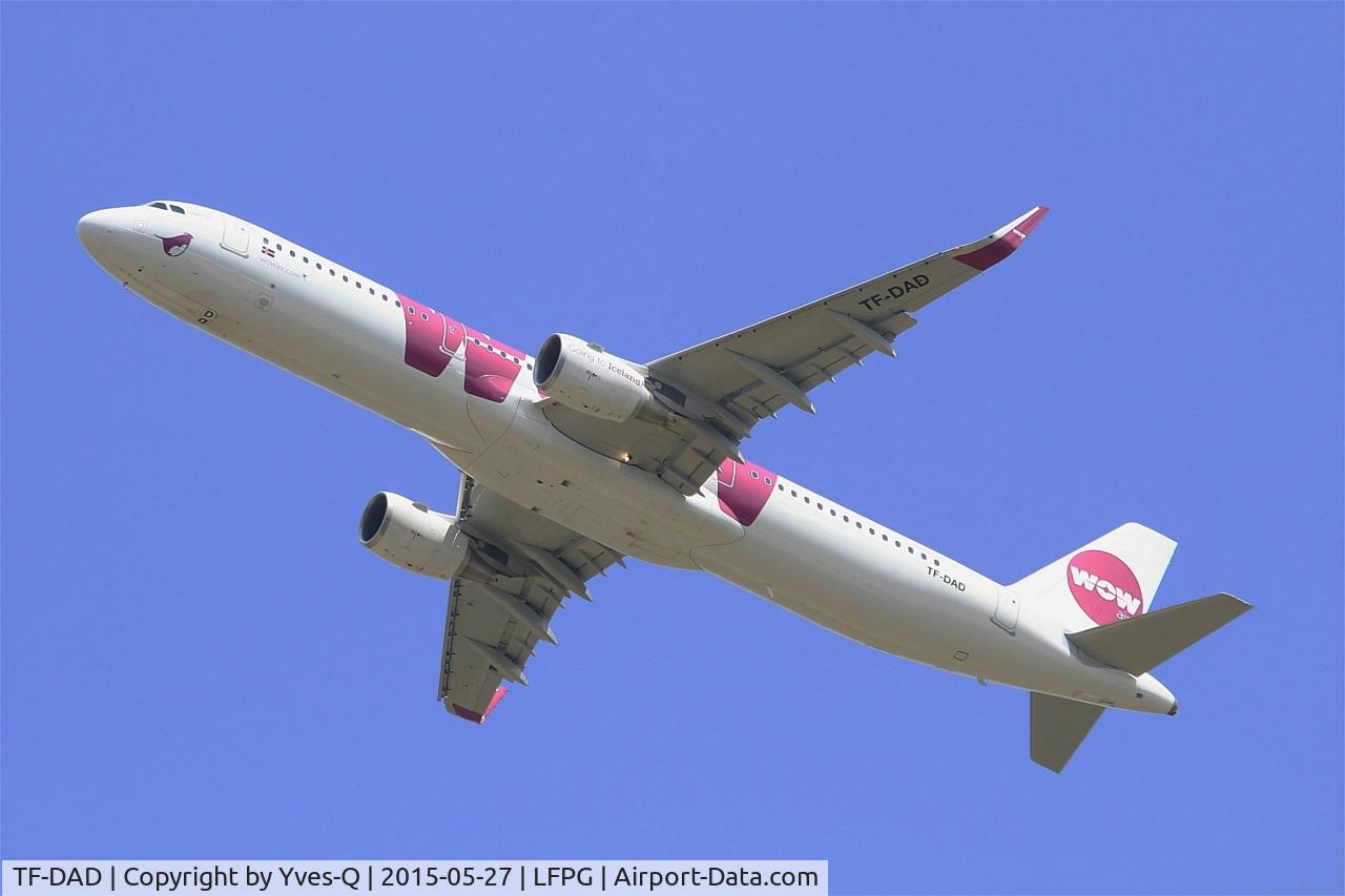 TF-DAD, 2014 Airbus A321-211 C/N 6232, Airbus A321-211, Take off rwy 27L, Roissy Charles De Gaulle airport (LFPG-CDG)