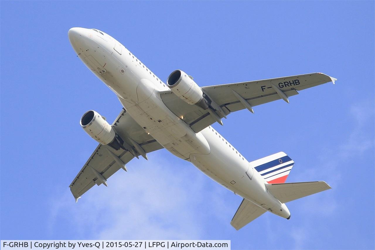 F-GRHB, 1999 Airbus A319-111 C/N 985, Airbus A319-111, Take off rwy 27L, Roissy Charles De Gaulle airport (LFPG-CDG)