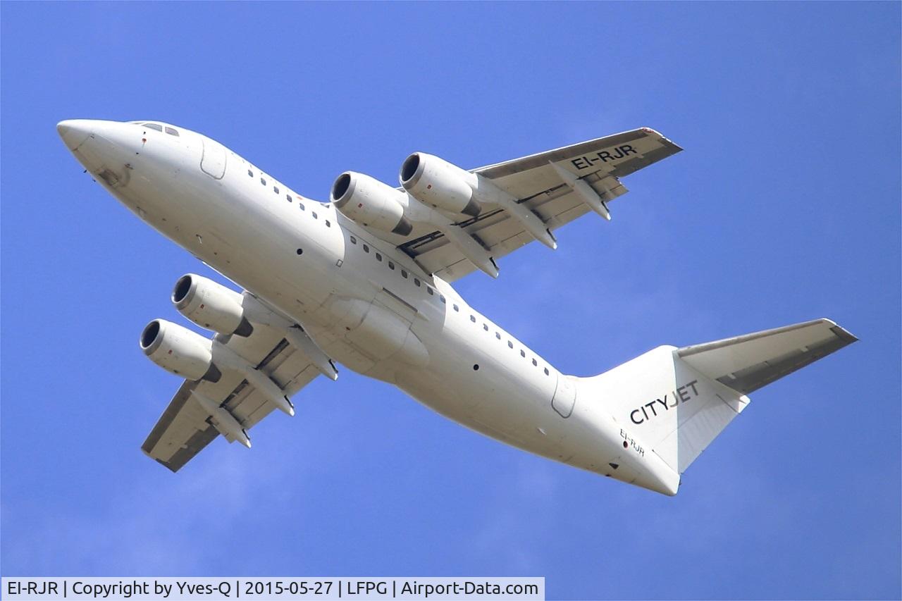 EI-RJR, 2000 British Aerospace Avro 146-RJ85A C/N E2364, British Aerospace RJ85A, Take off rwy 27L, Roissy Charles De Gaulle airport (LFPG-CDG)
