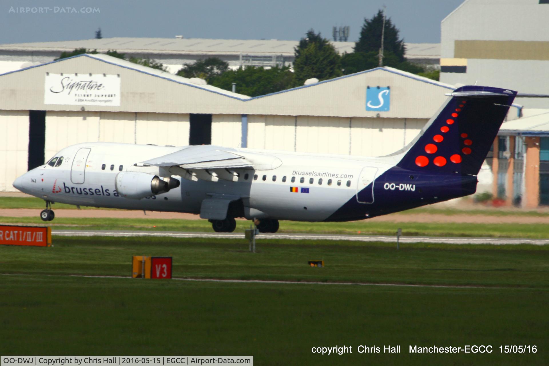 OO-DWJ, 1999 British Aerospace Avro 146-RJ100 C/N E3355, Brussels Airlines