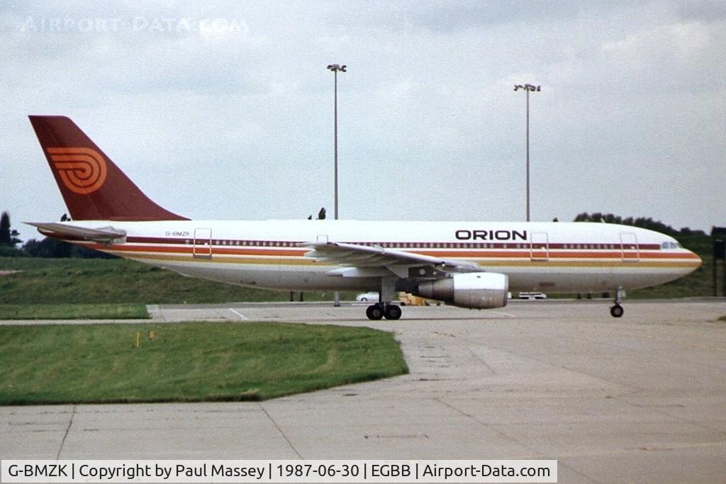 G-BMZK, 1979 Airbus A300B4-203 C/N 76, Operated by Orion Airways. EX:-D-AIBD Scan.