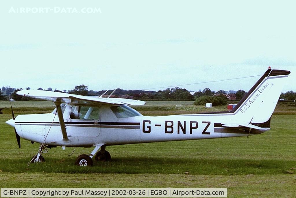 G-BNPZ, 1981 Cessna 152 C/N 152-85134, Owned by C and S Aviation Ltd. EX:-N6019Q. Scan.