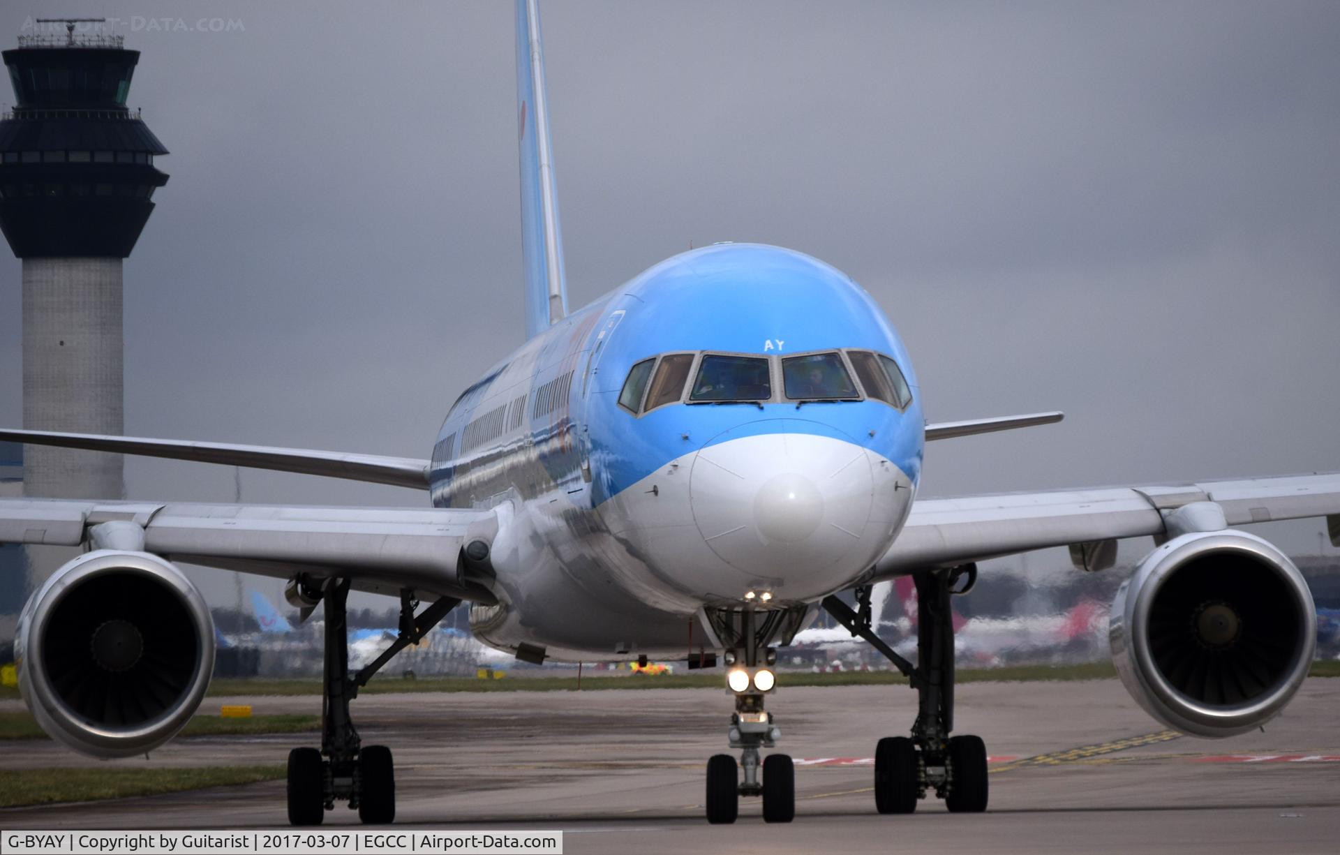 G-BYAY, 1999 Boeing 757-204 C/N 28836, At Manchester