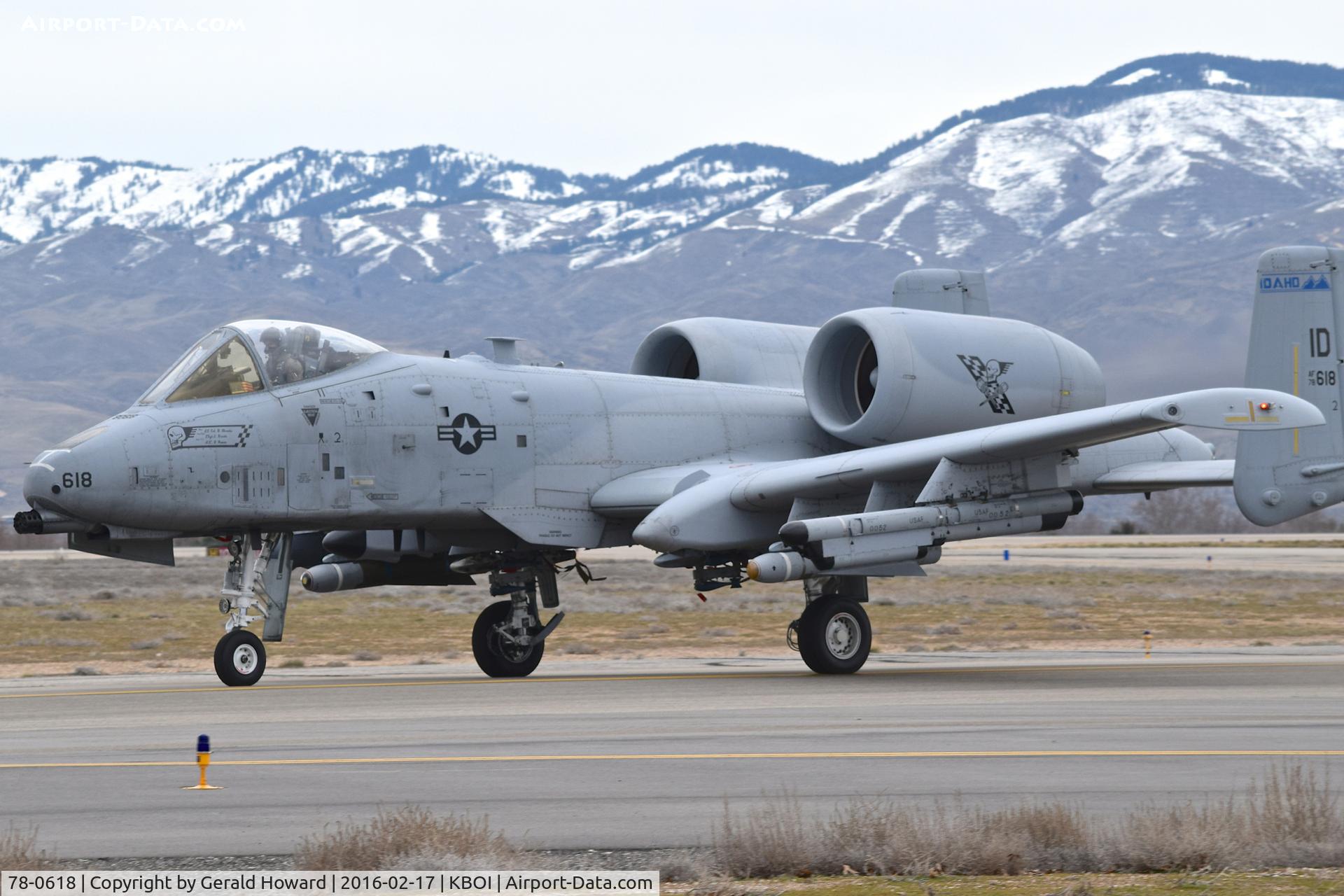 78-0618, 1978 Fairchild Republic A-10C Thunderbolt II C/N A10-0238, Taxiing on Foxtrot.