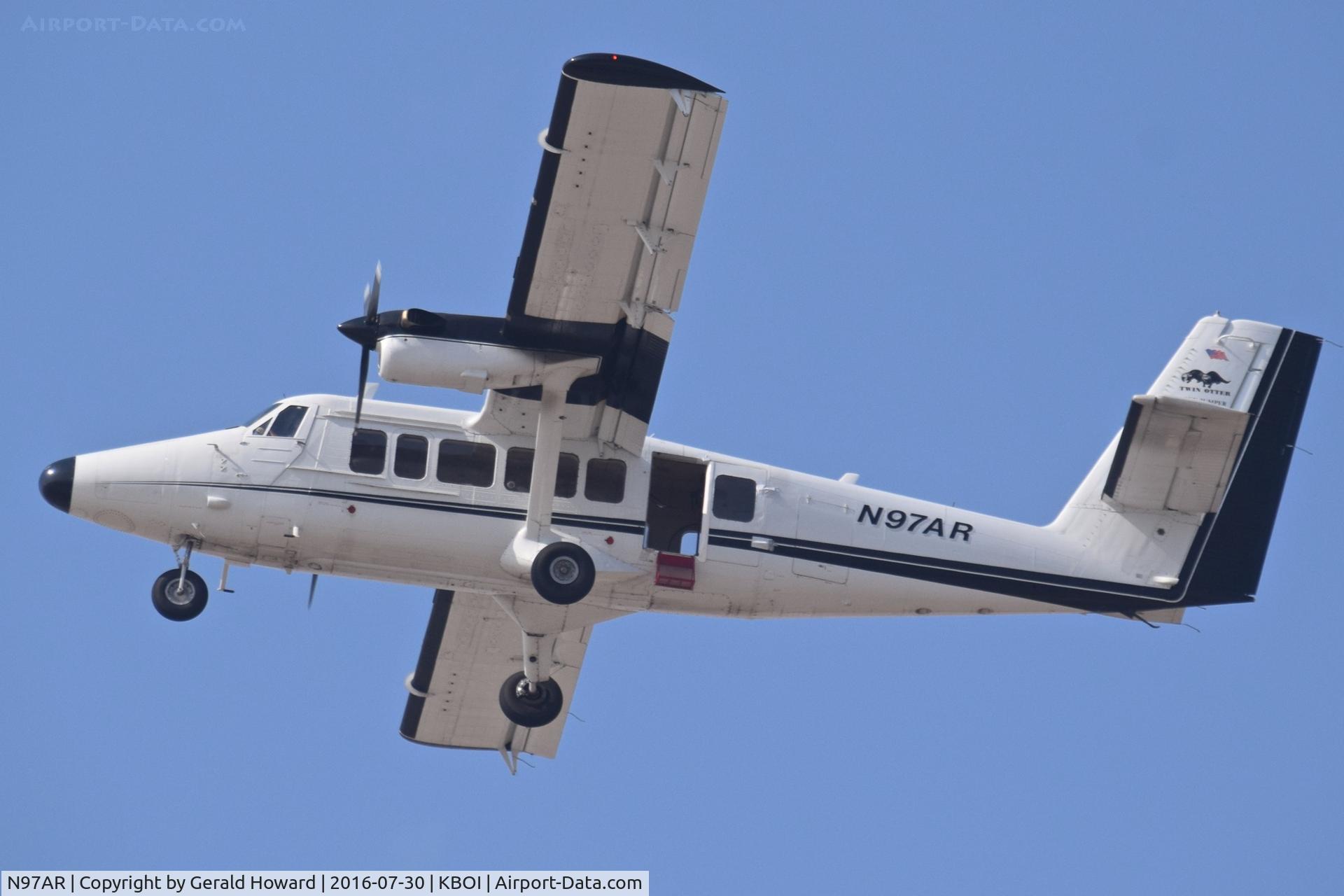 N97AR, 1973 De Havilland Canada DHC-6-300 Twin Otter C/N 365, Departing RWY 10L.