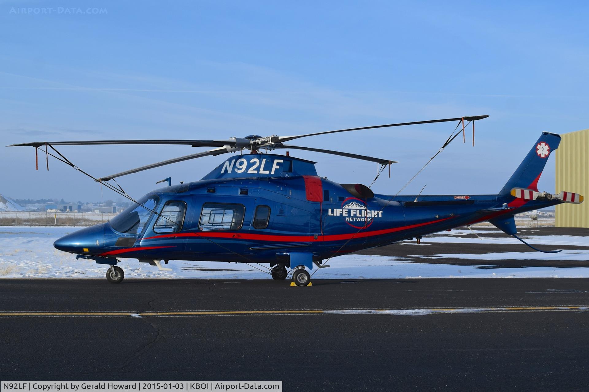 N92LF, 2004 Agusta A-109E Power C/N 11604, Parked on Life Flight ramp.