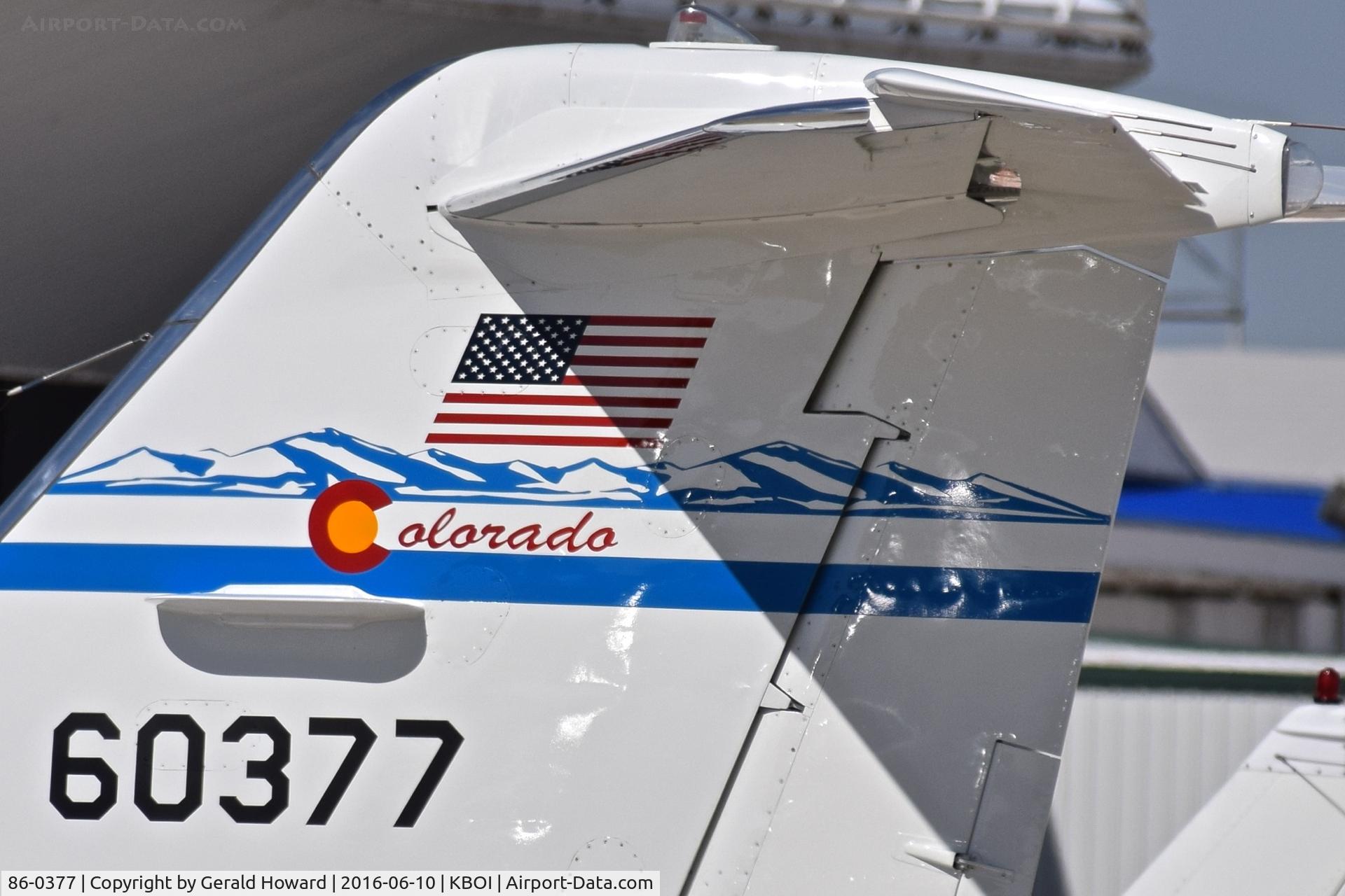 86-0377, 1985 Gates Learjet C-21A C/N 35A-629, Colorado ANG.