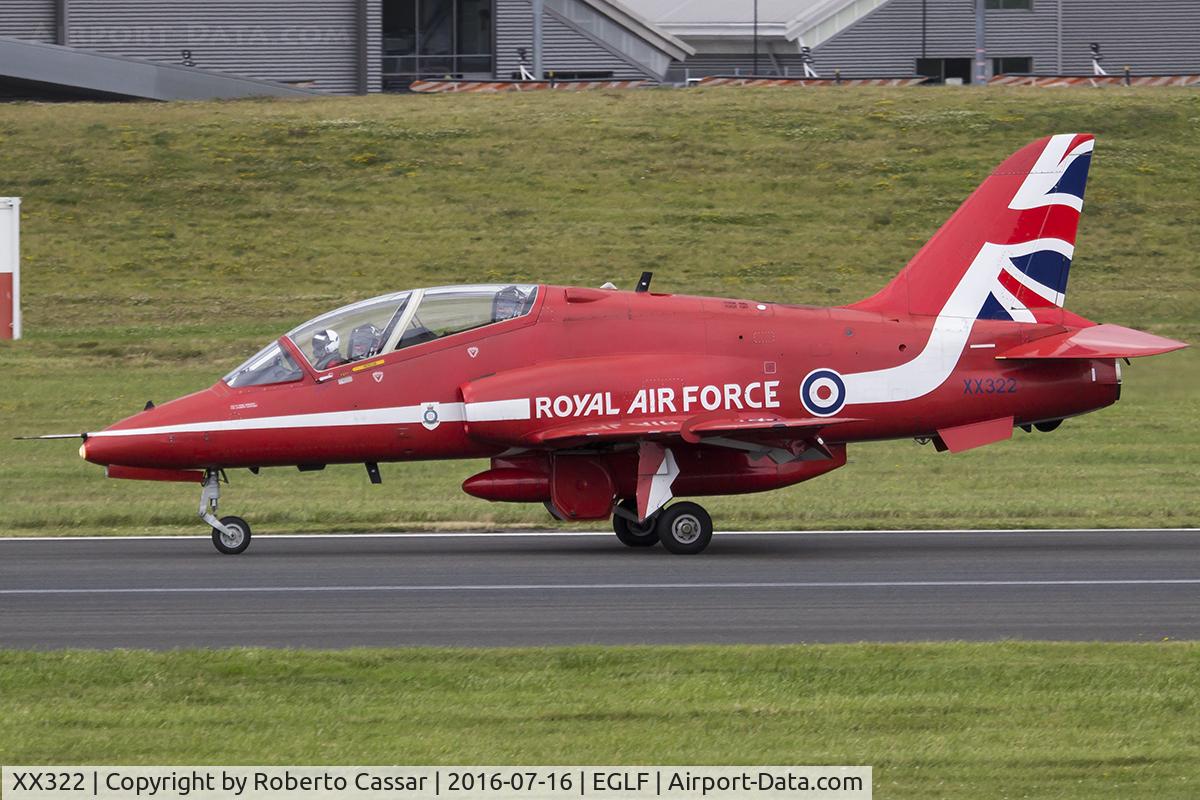XX322, 1980 Hawker Siddeley Hawk T.1A C/N 165/312147, FIA 16