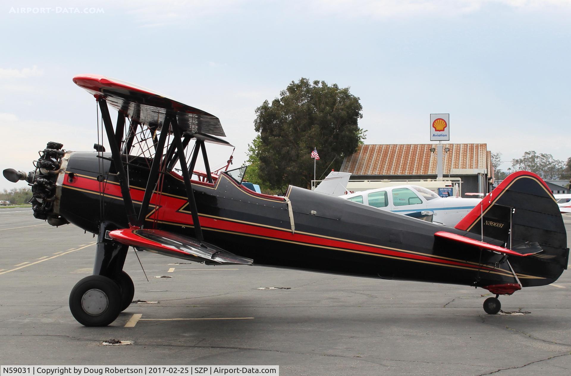 N59031, 1941 Boeing A75N1(PT17) C/N 75-3808, 1941 Boeing Stearman A75N1 (PT-17), Continental W670 220 Hp radial