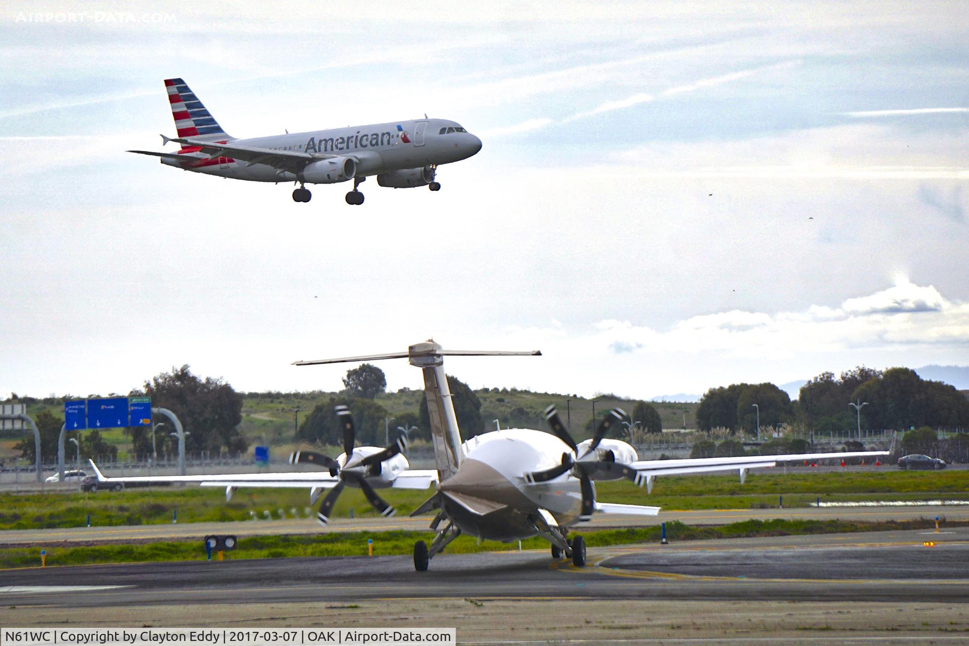 N61WC, 2016 Piaggio P-180 Avanti II EVO C/N 3001, North Field Oakland Airport.