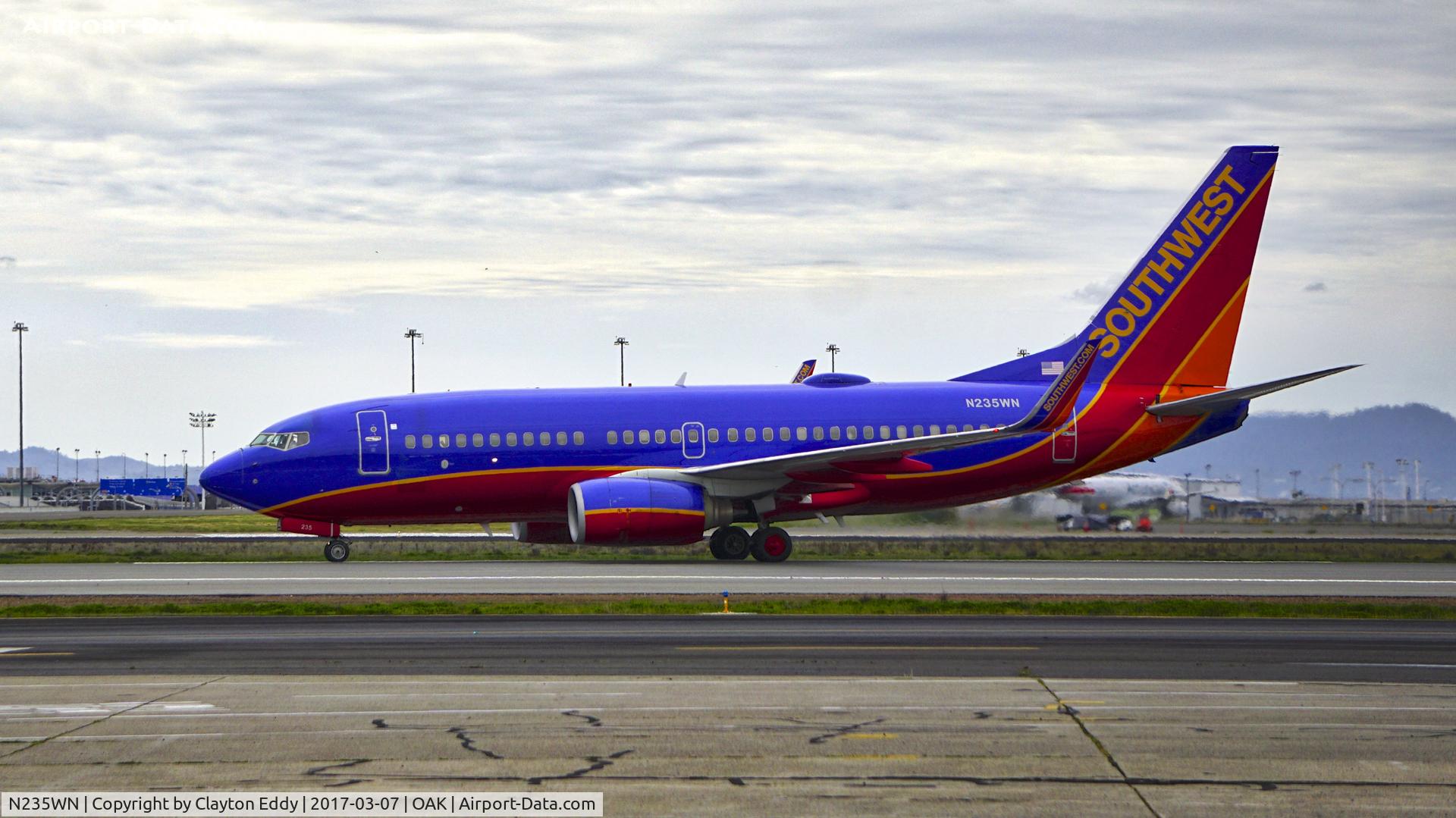 N235WN, 2006 Boeing 737-7H4 C/N 34630, North Field Oakland Airport.