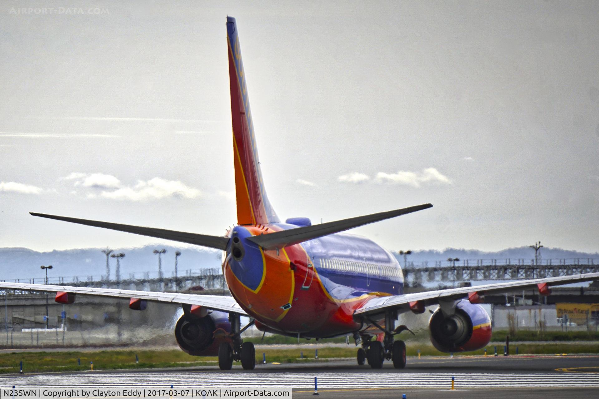 N235WN, 2006 Boeing 737-7H4 C/N 34630, North Field Oakland Airport.