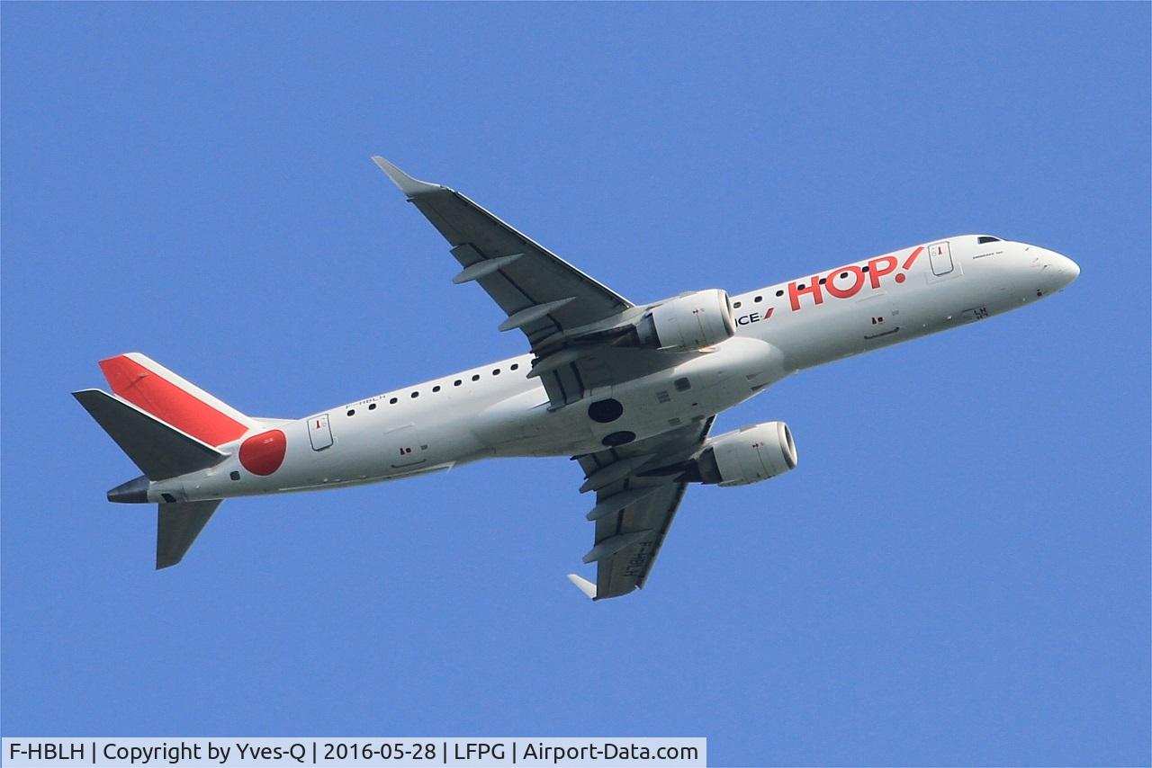 F-HBLH, 2009 Embraer 190LR (ERJ-190-100LR) C/N 19000266, Embraer 190LR, Take off rwy 06R, Roissy Charles De Gaulle airport (LFPG-CDG)