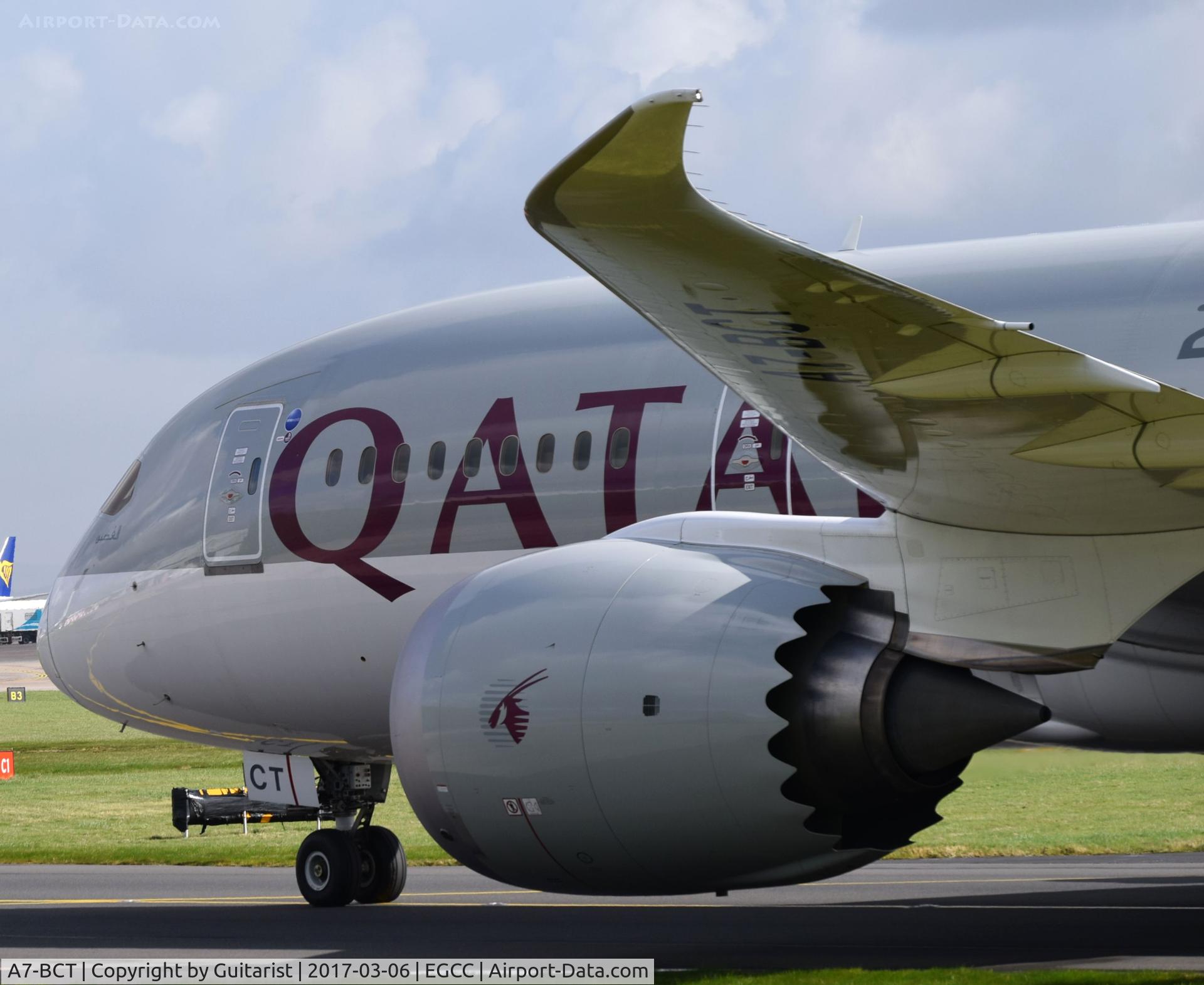 A7-BCT, 2015 Boeing 787-8 Dreamliner Dreamliner C/N 38338, At Manchester