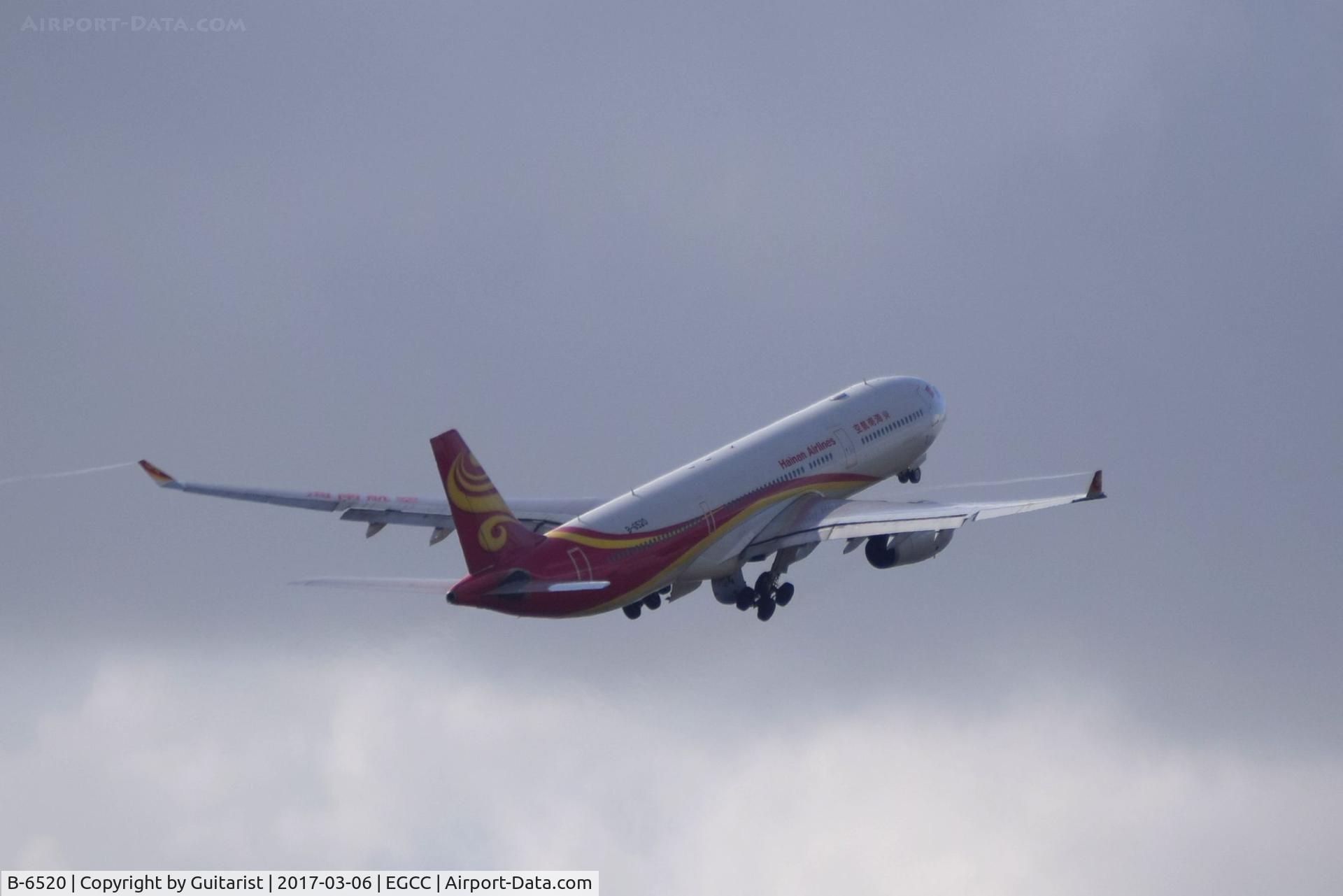 B-6520, 2010 Airbus A330-343X C/N 1168, At Manchester