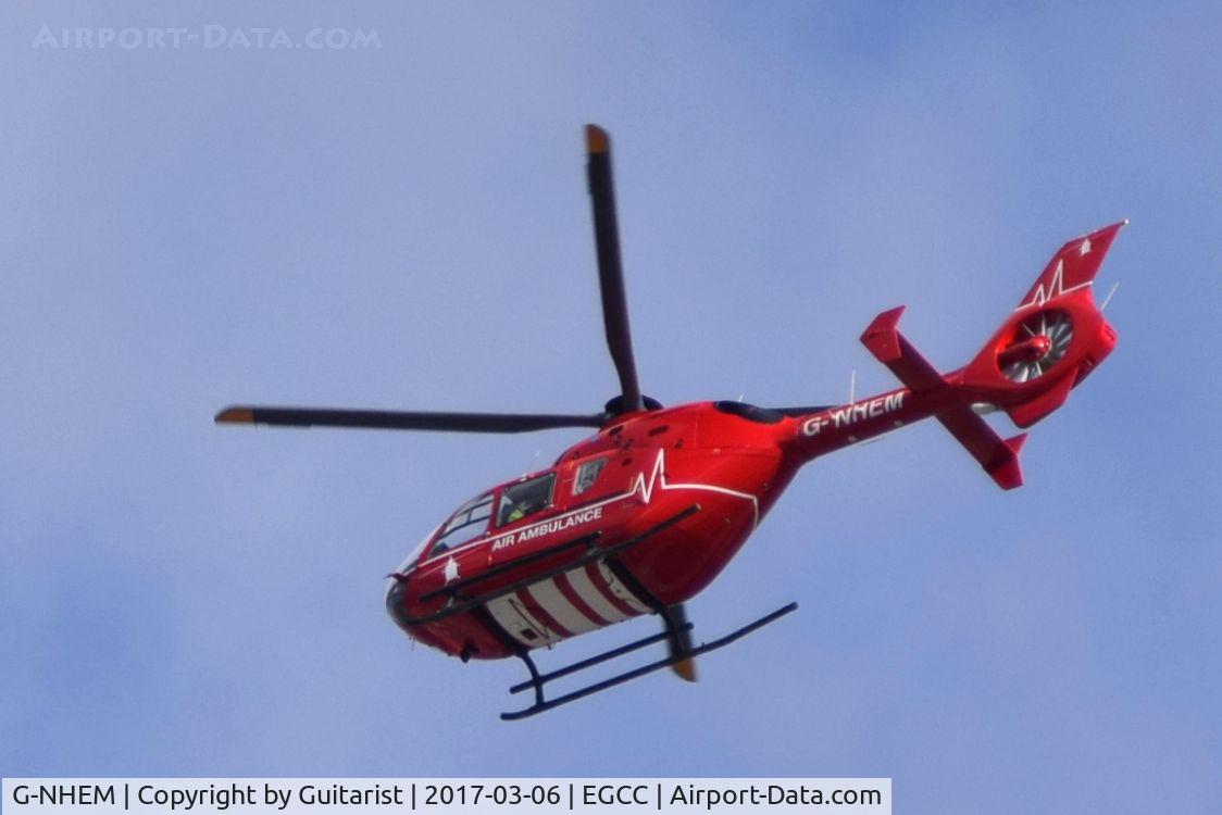 G-NHEM, 2001 Eurocopter EC-135T-2 C/N 0175, At Manchester