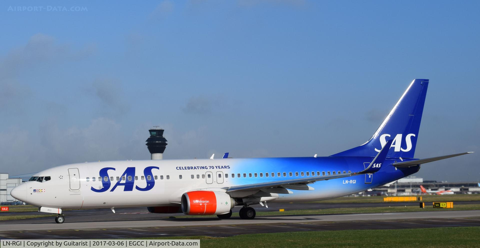 LN-RGI, 2014 Boeing 737-86N C/N 35646, At Manchester