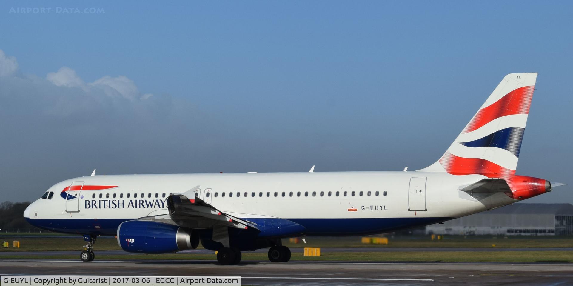G-EUYL, 2011 Airbus A320-232 C/N 4725, At Manchester