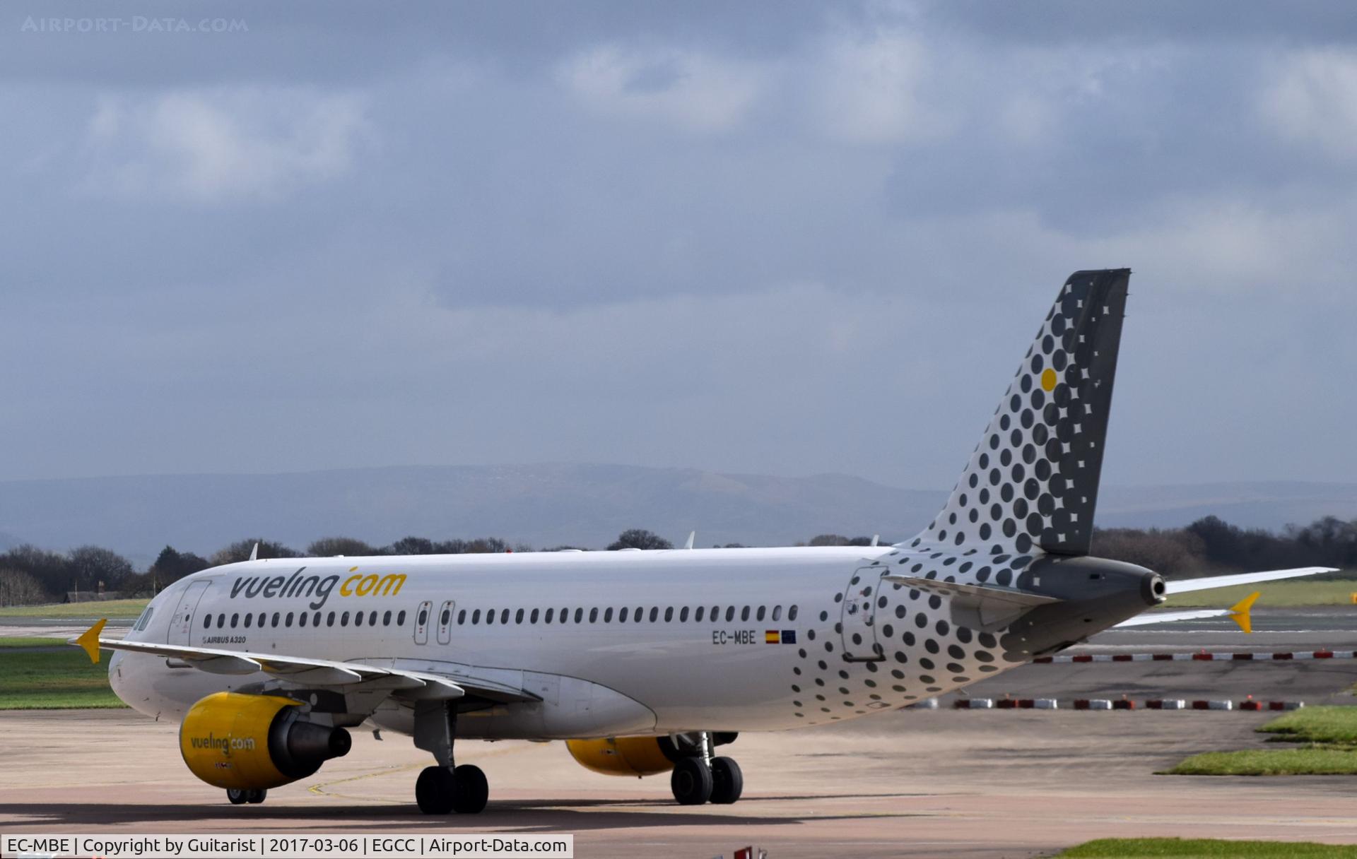 EC-MBE, 2008 Airbus A320-211 C/N 3476, At Manchester