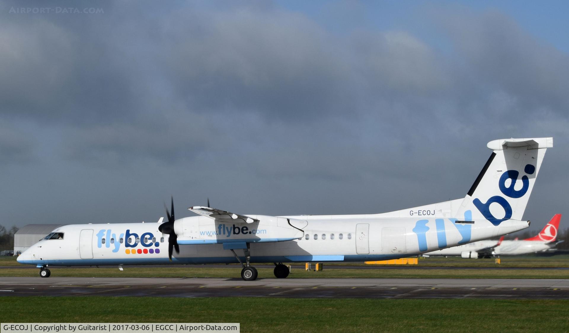 G-ECOJ, 2008 De Havilland Canada DHC-8-402Q Dash 8 C/N 4229, At Manchester