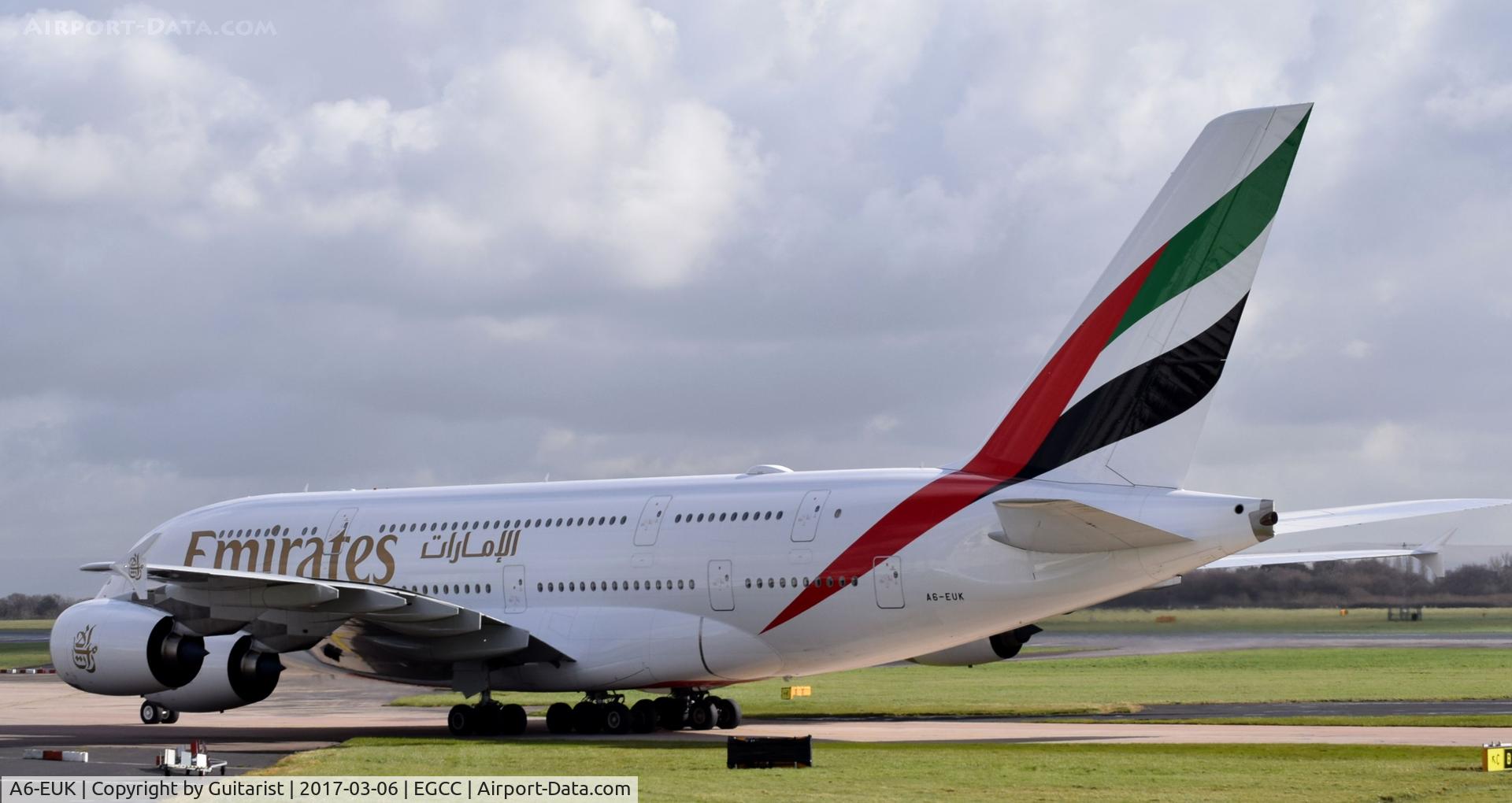 A6-EUK, 2016 Airbus A380-861 C/N 223, At Manchester