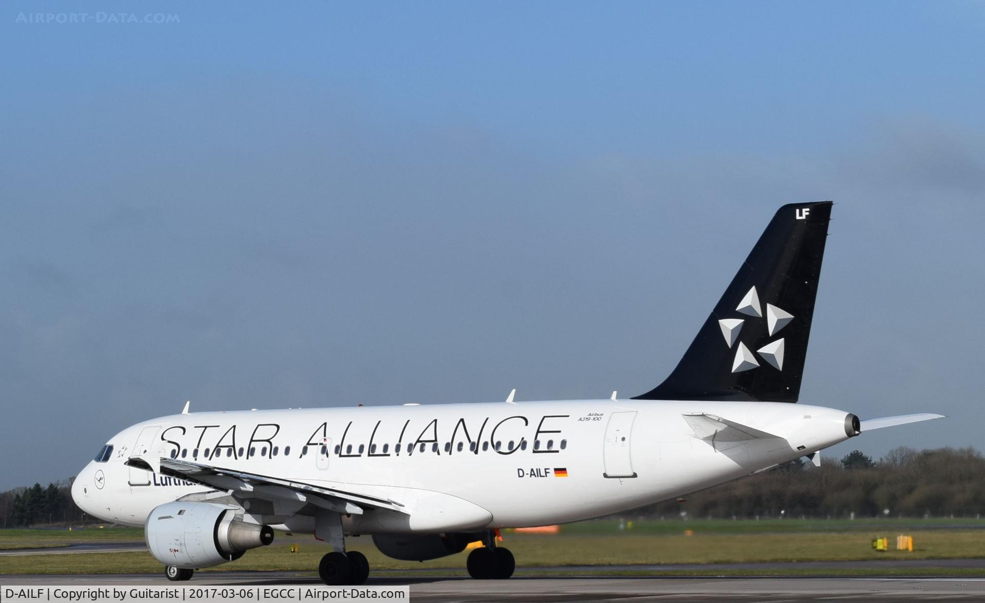 D-AILF, 1996 Airbus A319-114 C/N 636, At Manchester