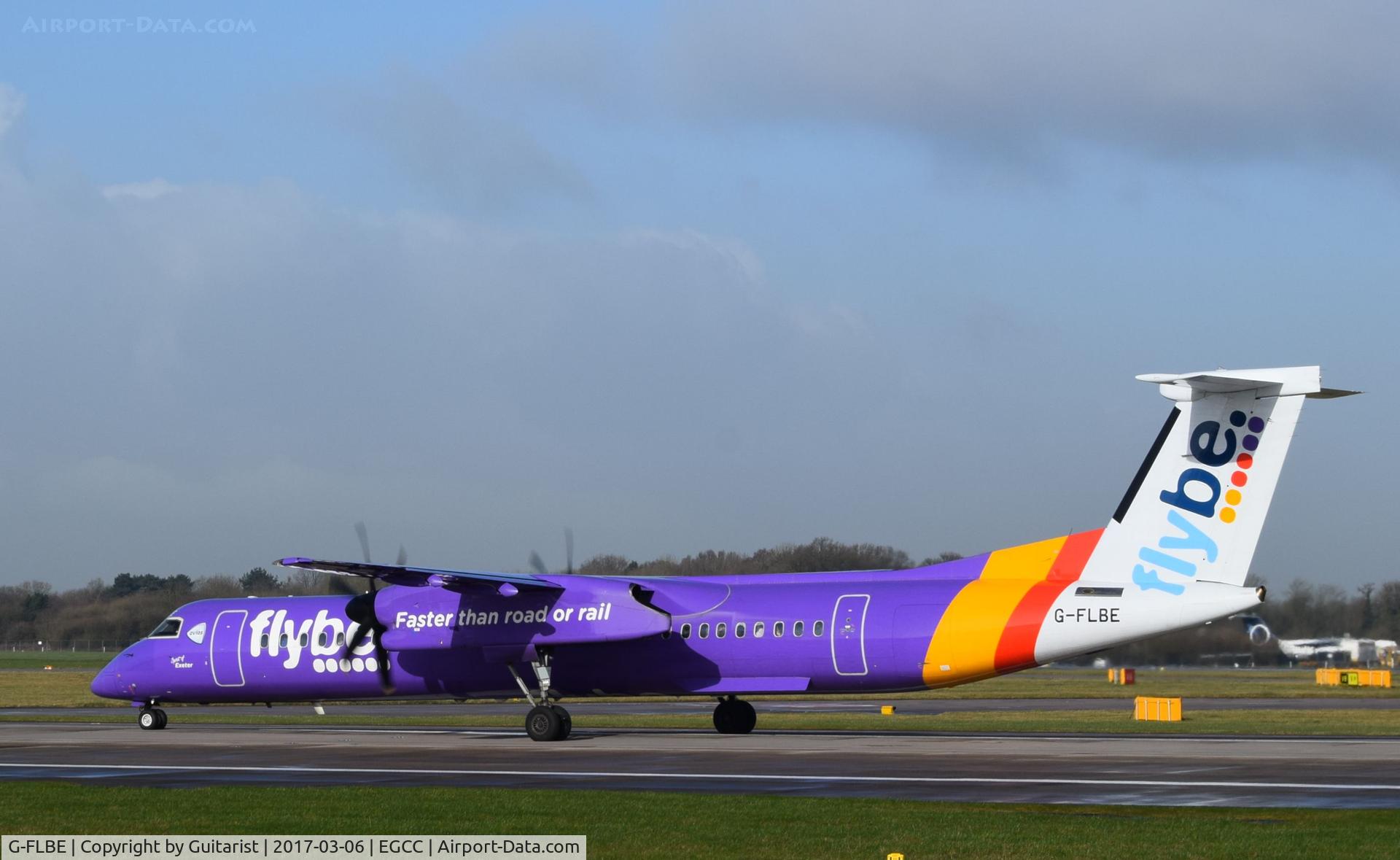 G-FLBE, 2009 De Havilland Canada DHC-8-402Q Dash 8 C/N 4261, At Manchester