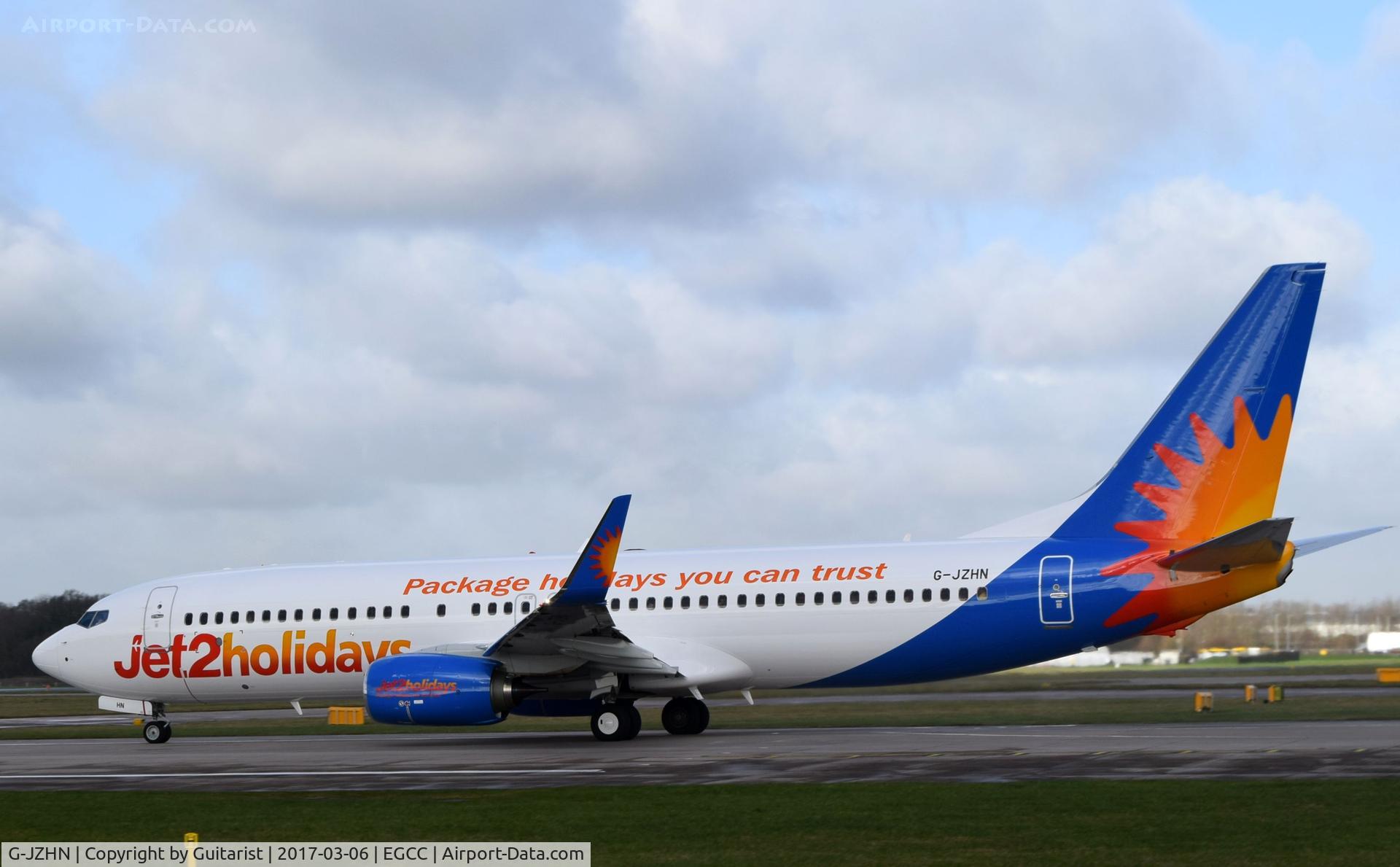 G-JZHN, 2016 Boeing 737-8MG C/N 63146, At Manchester
