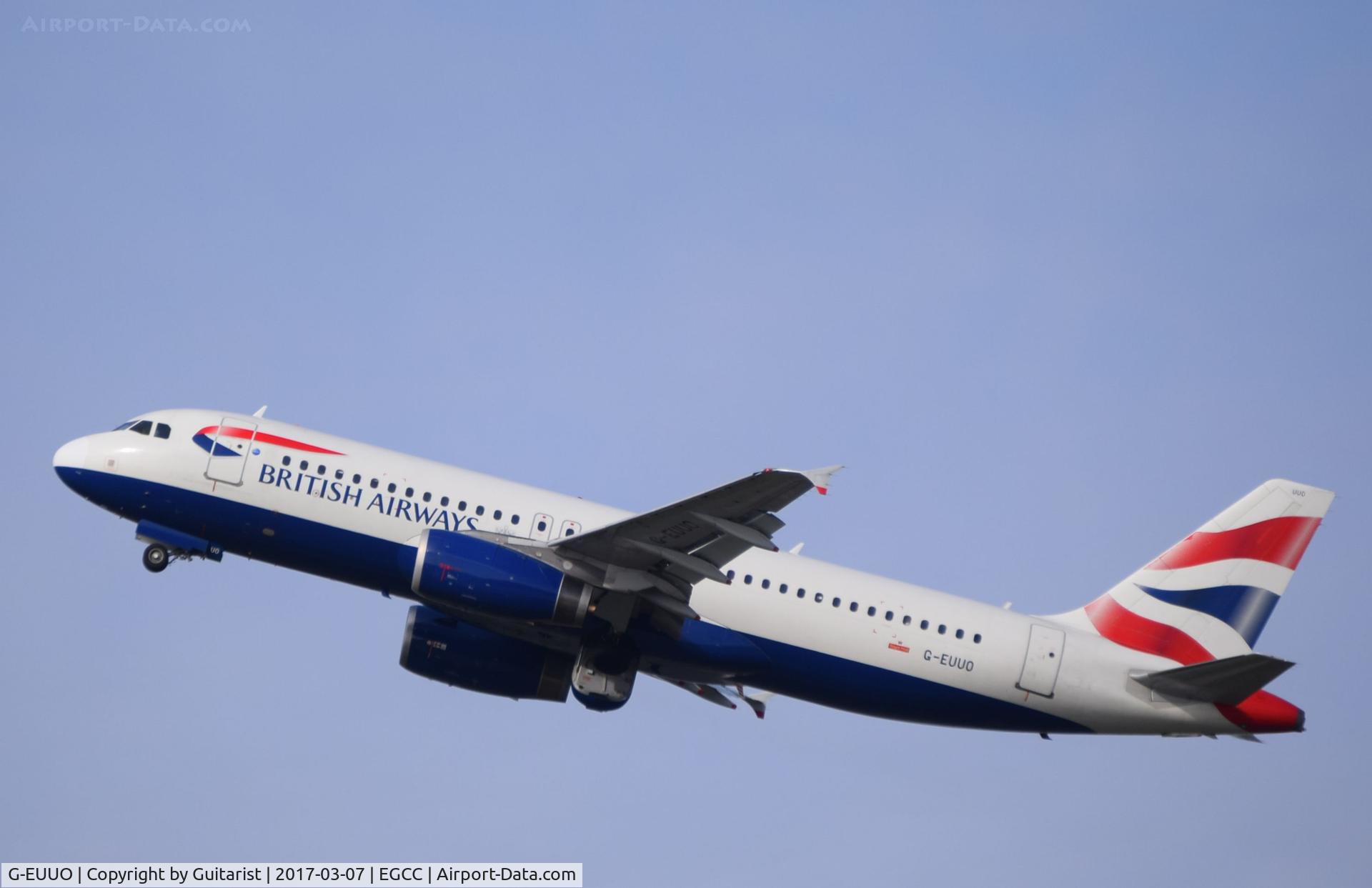 G-EUUO, 2003 Airbus A320-232 C/N 1958, At Manchester