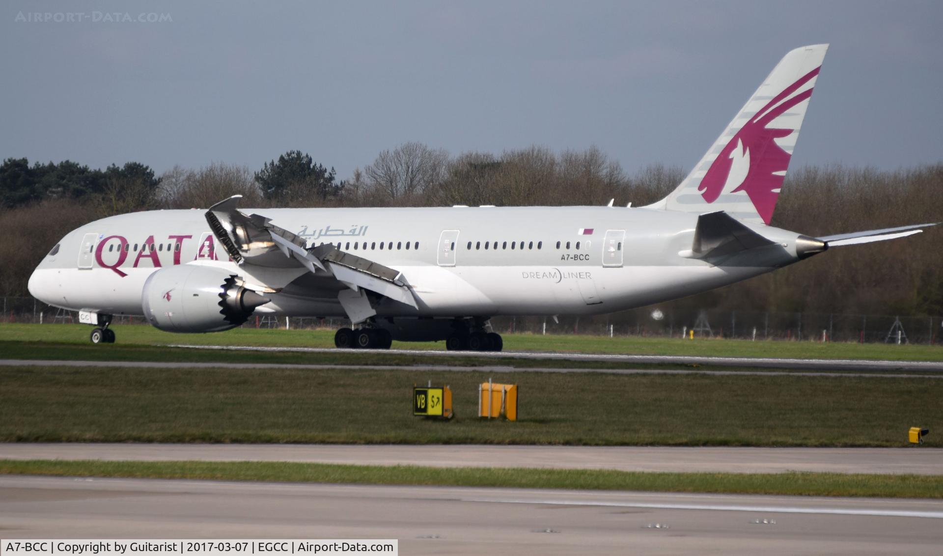 A7-BCC, 2012 Boeing 787-8 Dreamliner C/N 38321, At Manchester
