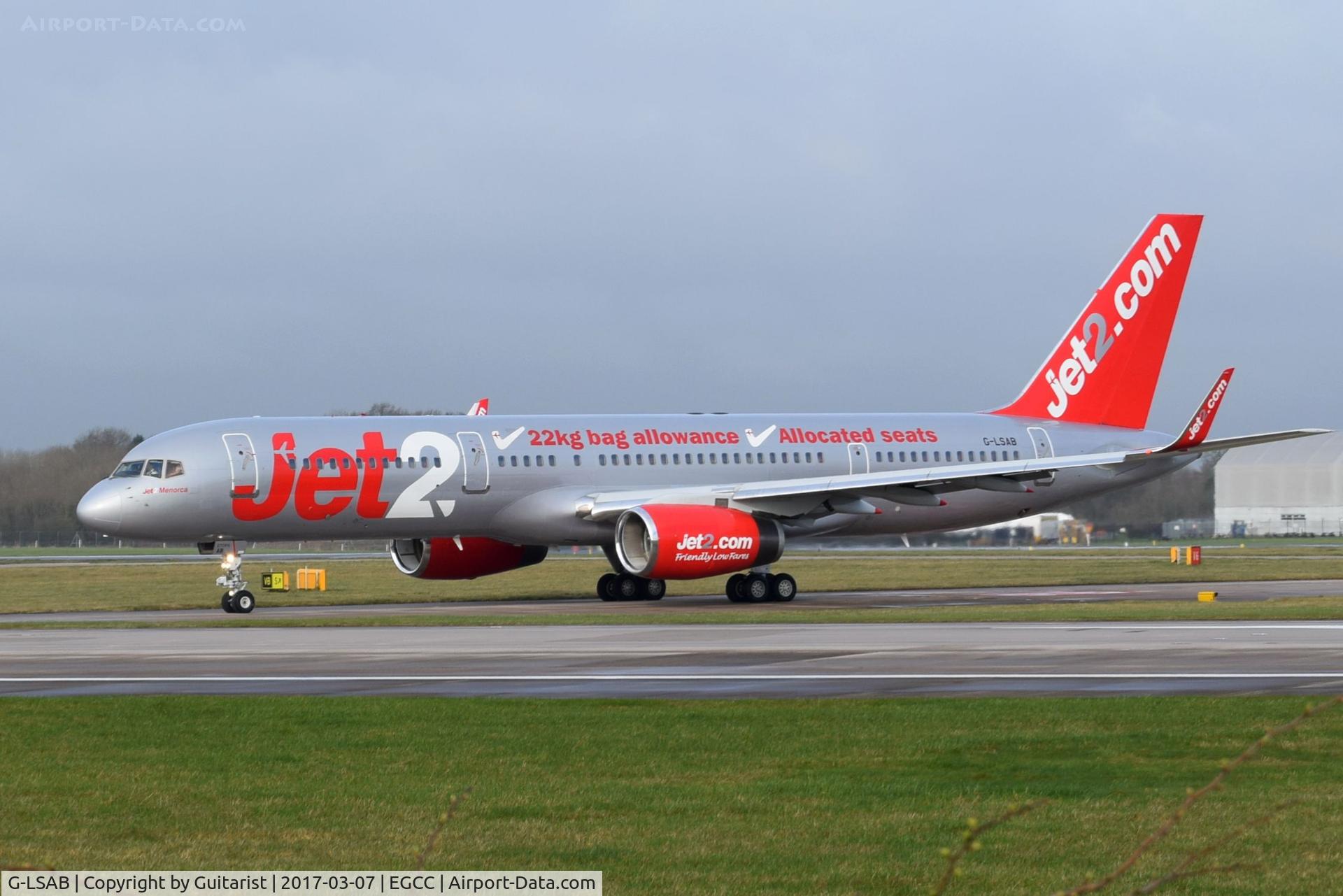 G-LSAB, 1988 Boeing 757-27B C/N 24136, At Manchester