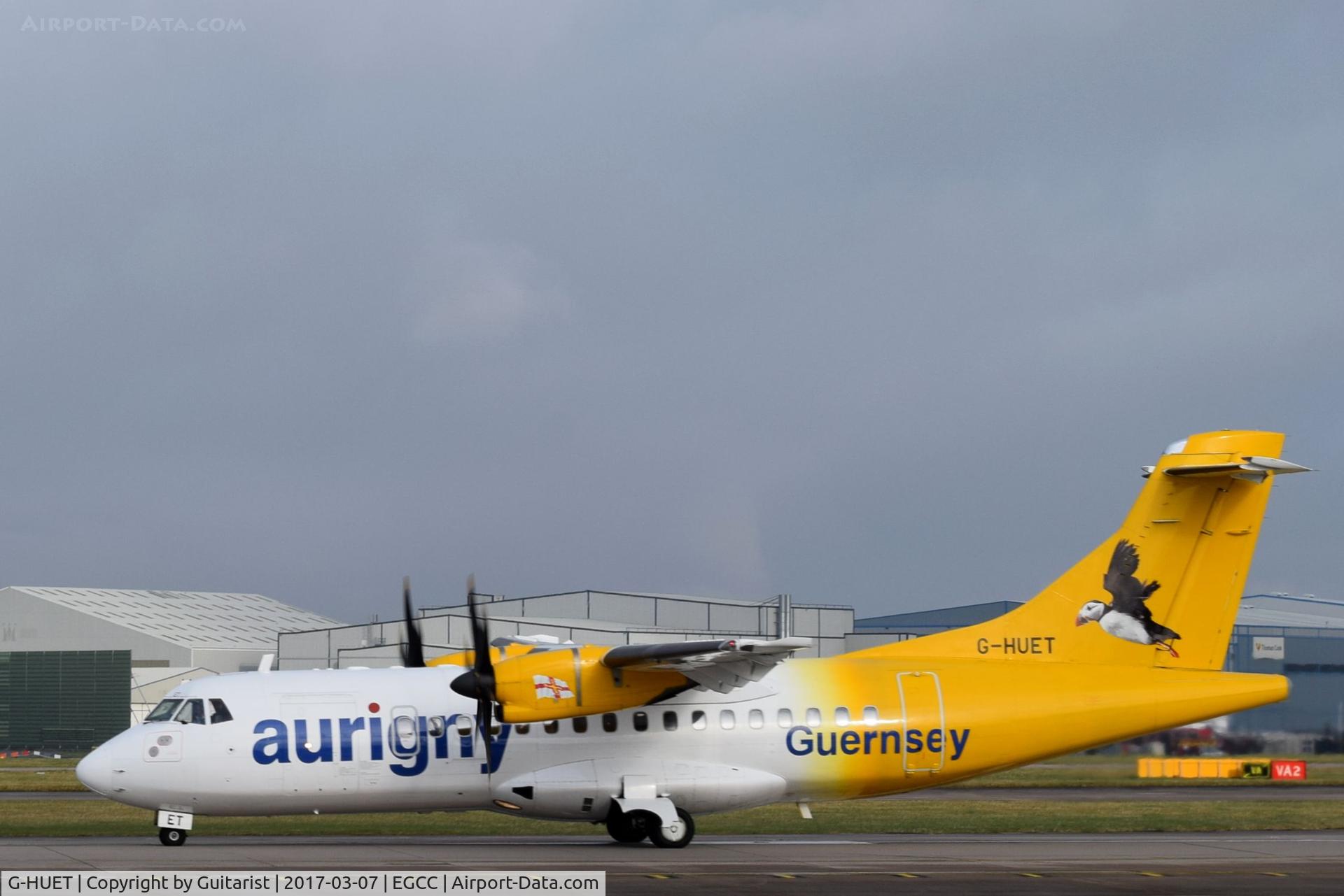 G-HUET, 1999 ATR 42-500 C/N 584, At Manchester