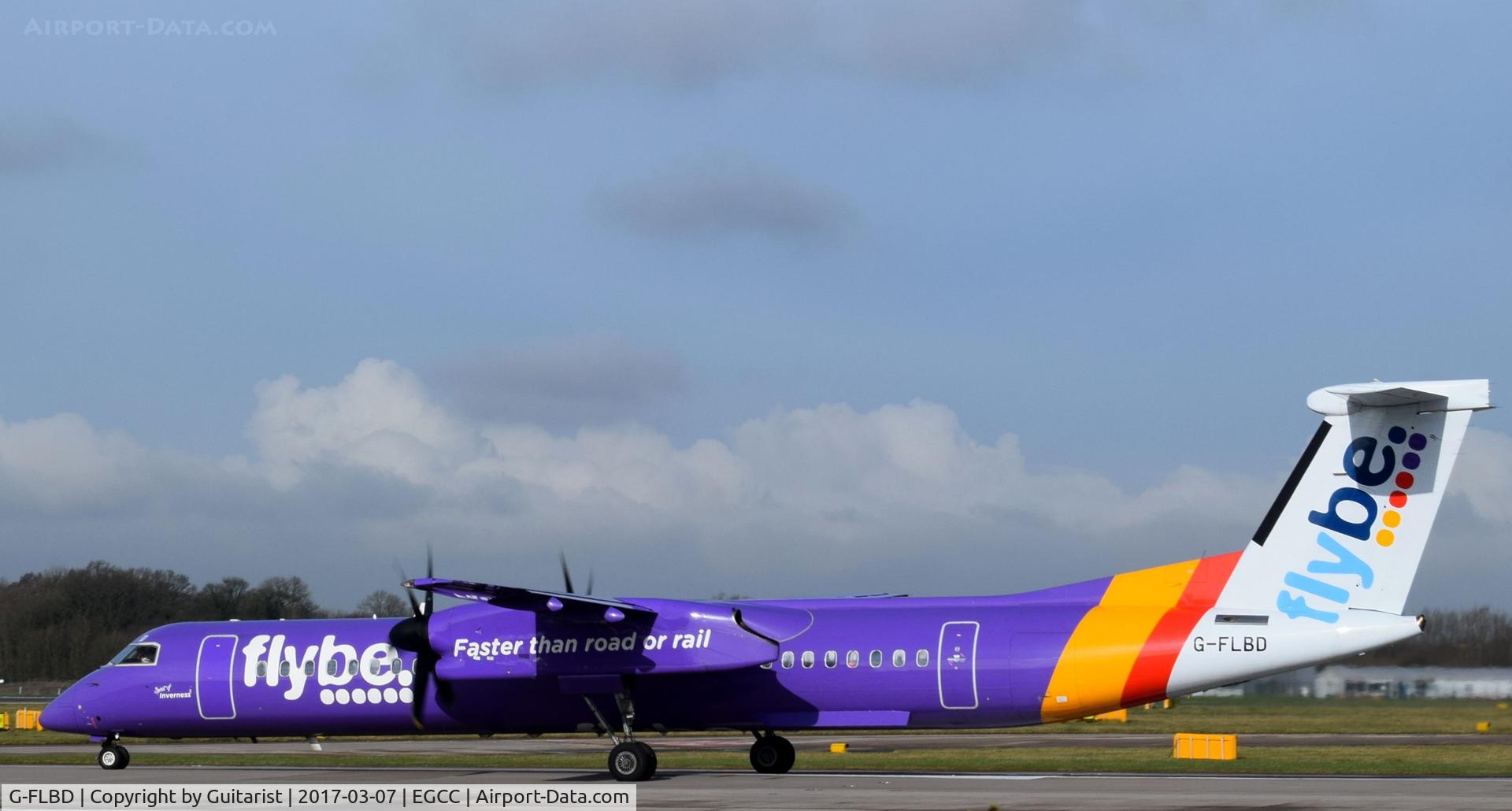 G-FLBD, 2009 De Havilland Canada DHC-8-402Q Dash 8 C/N 4259, At Manchester