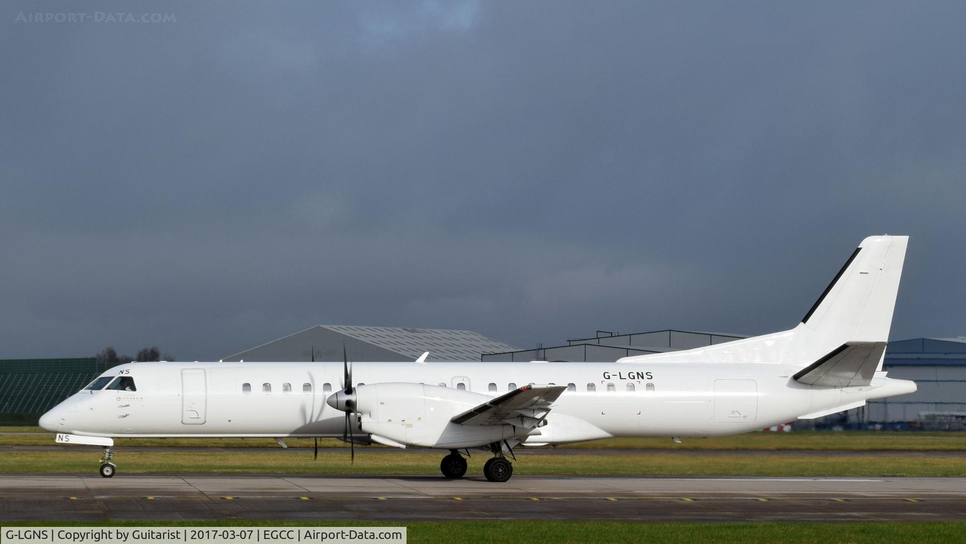 G-LGNS, 1996 Saab 2000 C/N 2000-041, At Manchester