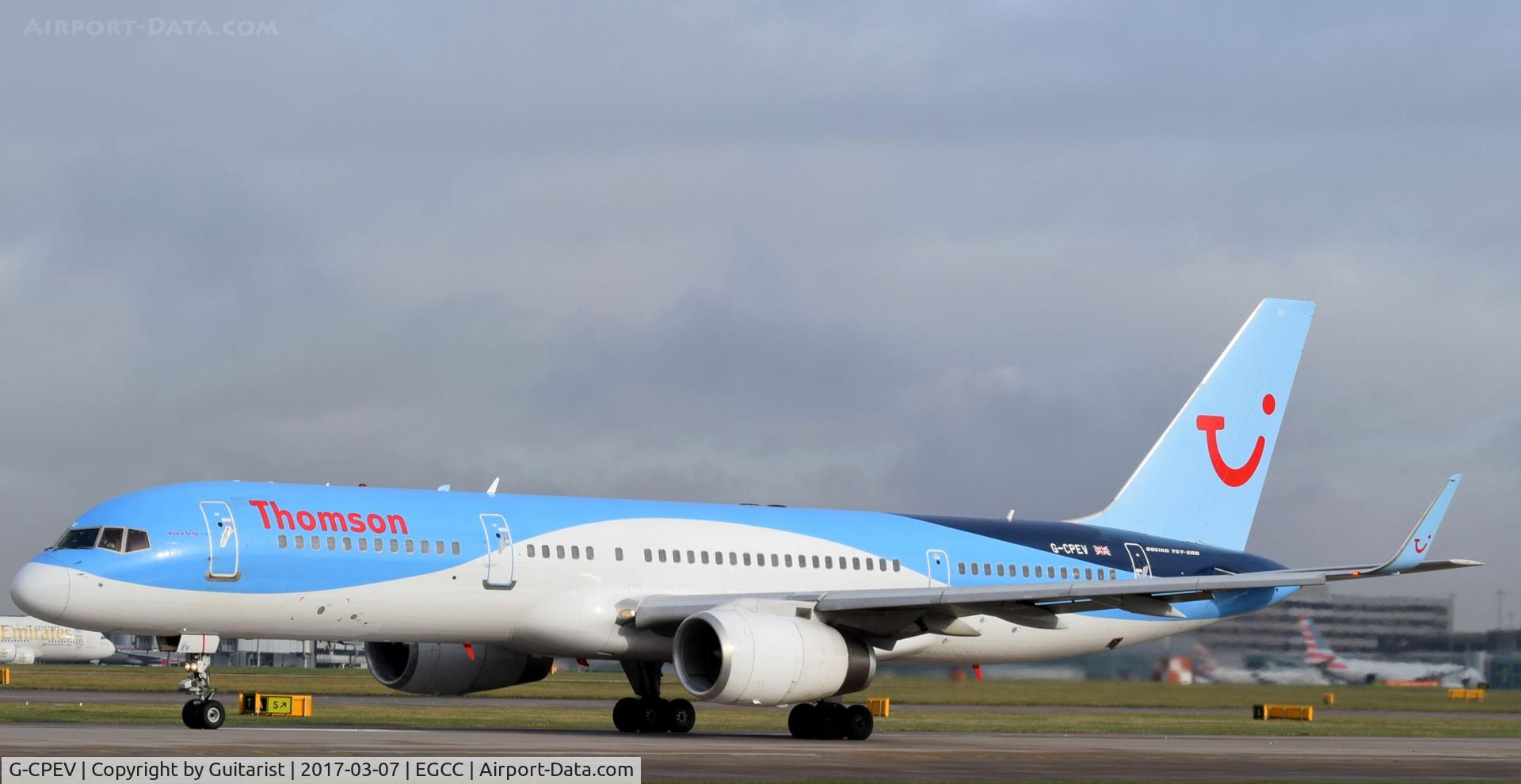 G-CPEV, 1999 Boeing 757-236 C/N 29943, At Manchester