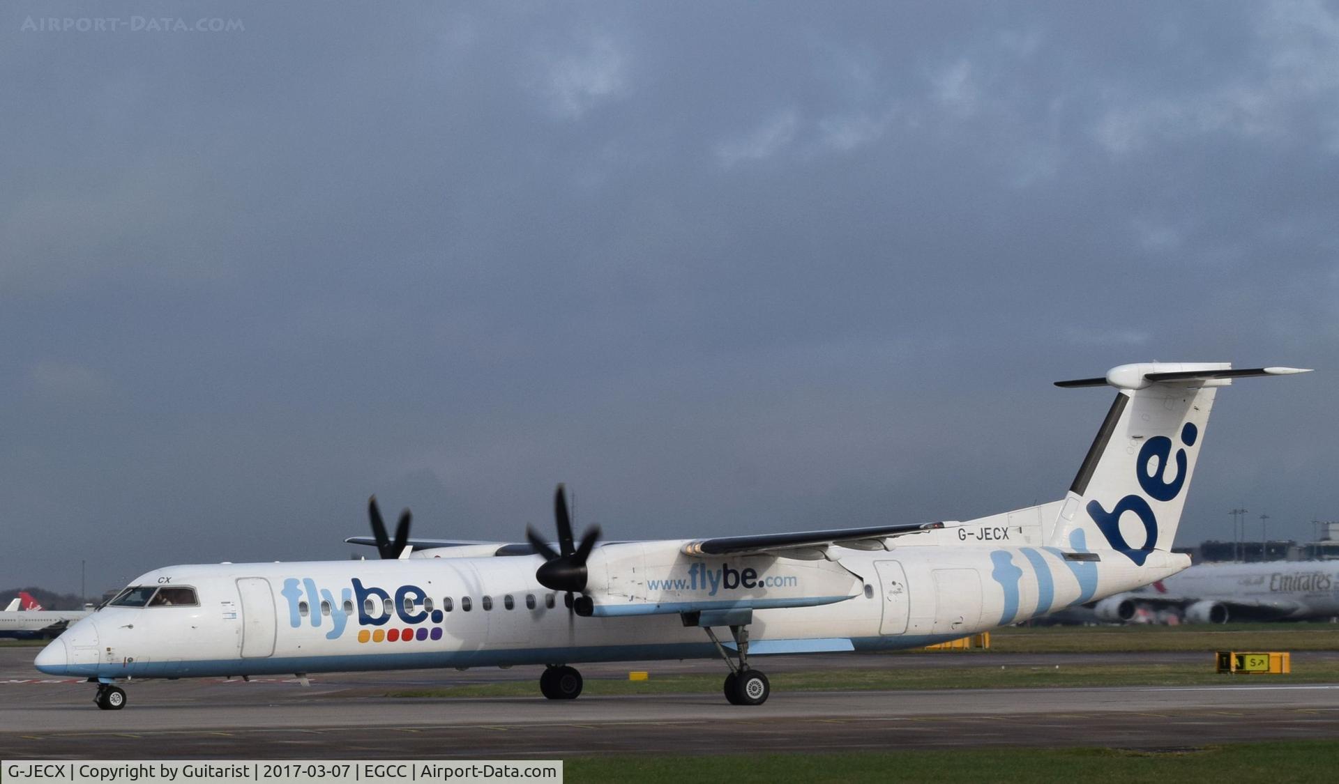 G-JECX, 2007 De Havilland Canada DHC-8-402Q Dash 8 C/N 4155, At Manchester