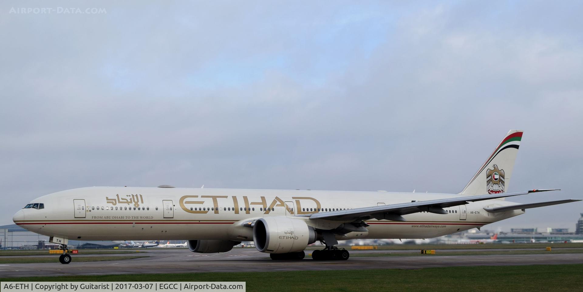A6-ETH, 2011 Boeing 777-3FX/ER C/N 39683, At Manchester