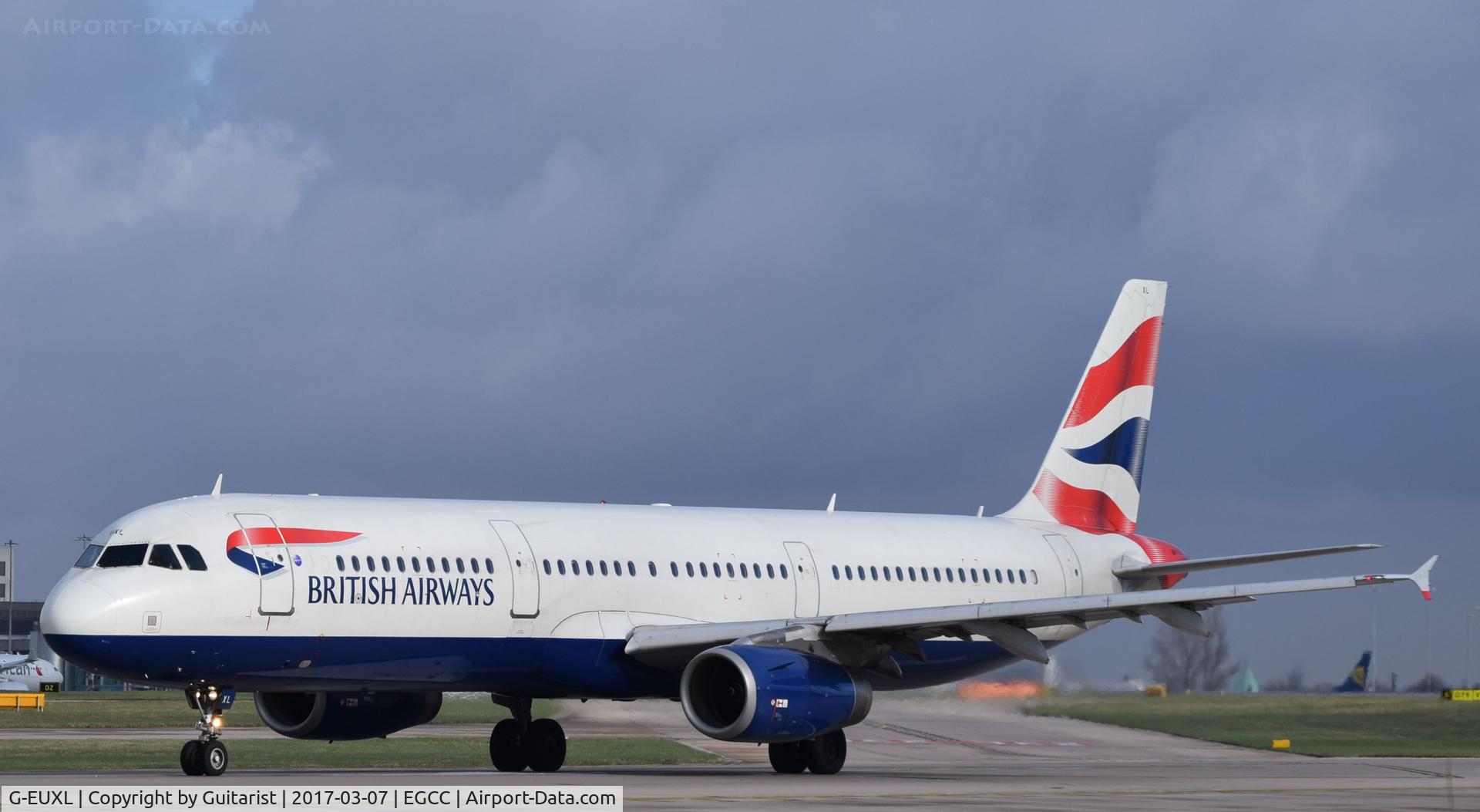 G-EUXL, 2007 Airbus A321-231 C/N 3254, At Manchester