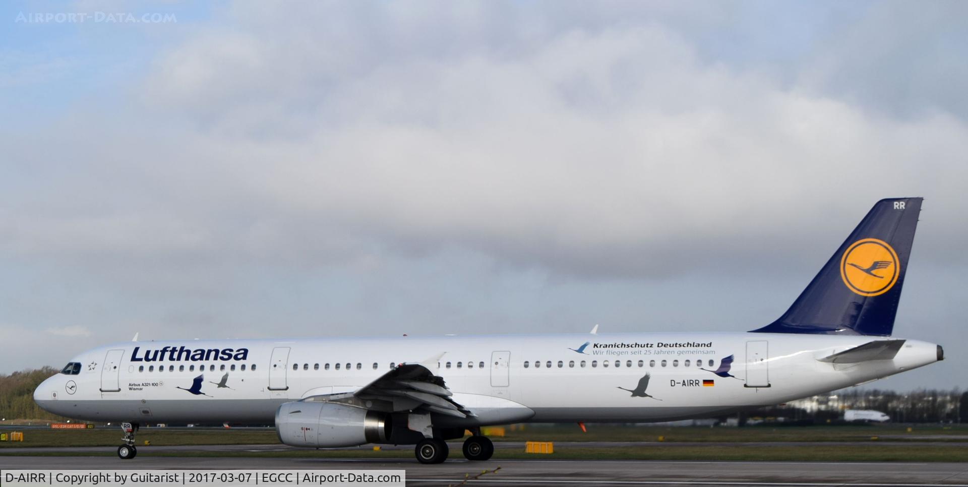 D-AIRR, 1995 Airbus A321-131 C/N 0567, At Manchester